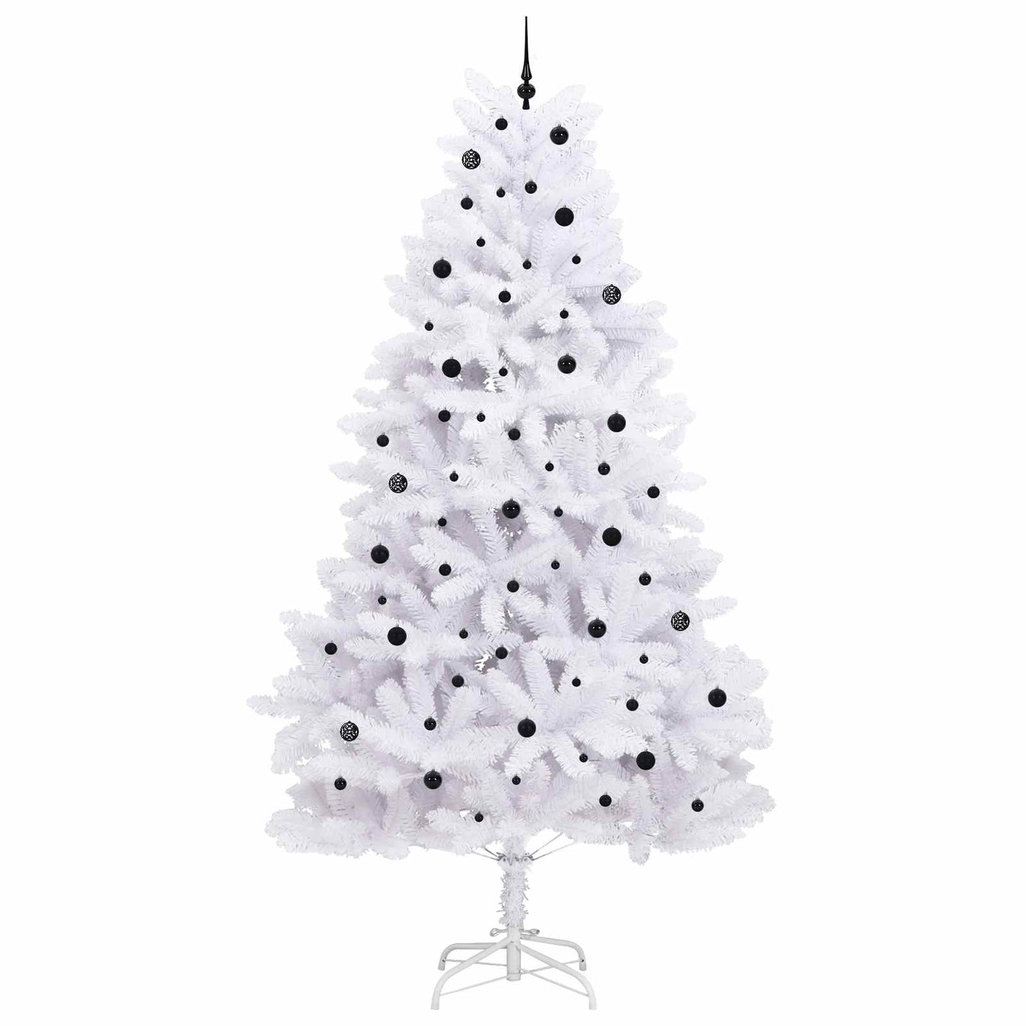 Kunstig sammensatt juletre med 300 LED Hvit 300 cm PVC og stål