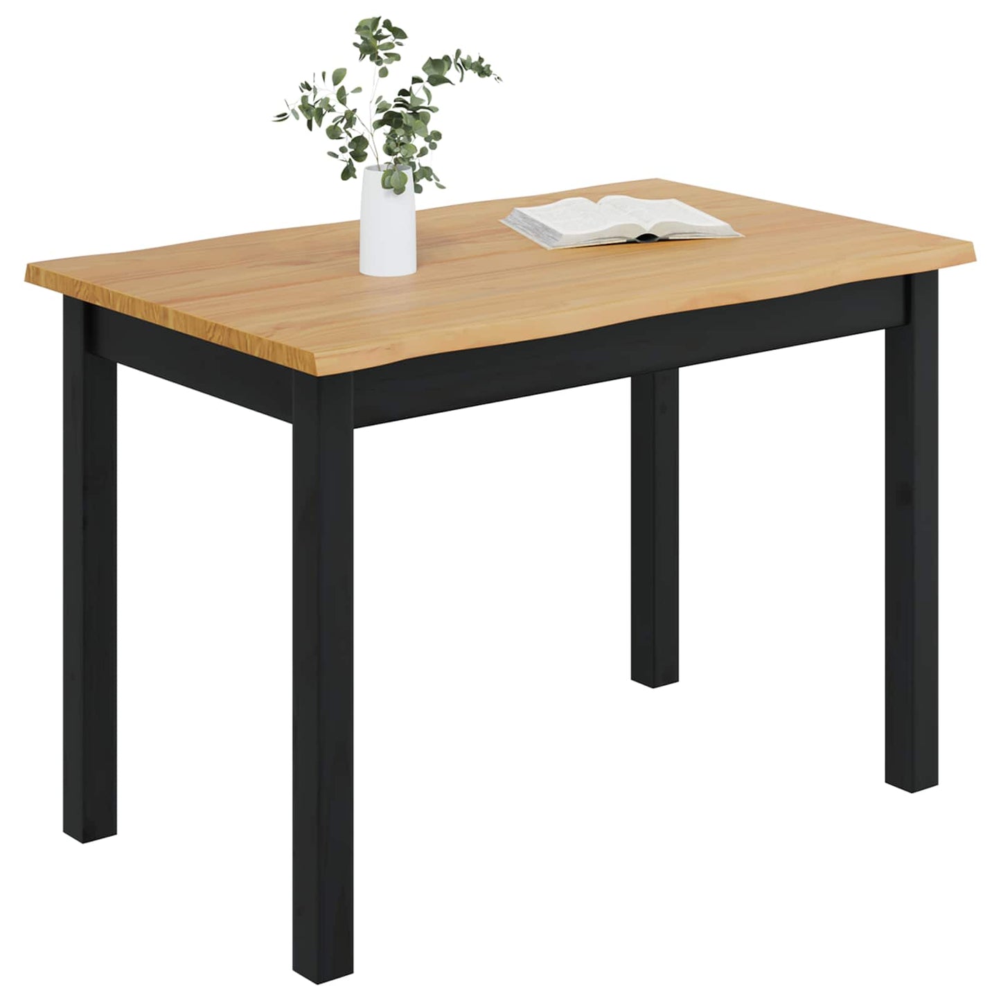 Spisebord EKAI Svart 112 x 70 x 76,5 cm Heltre furu