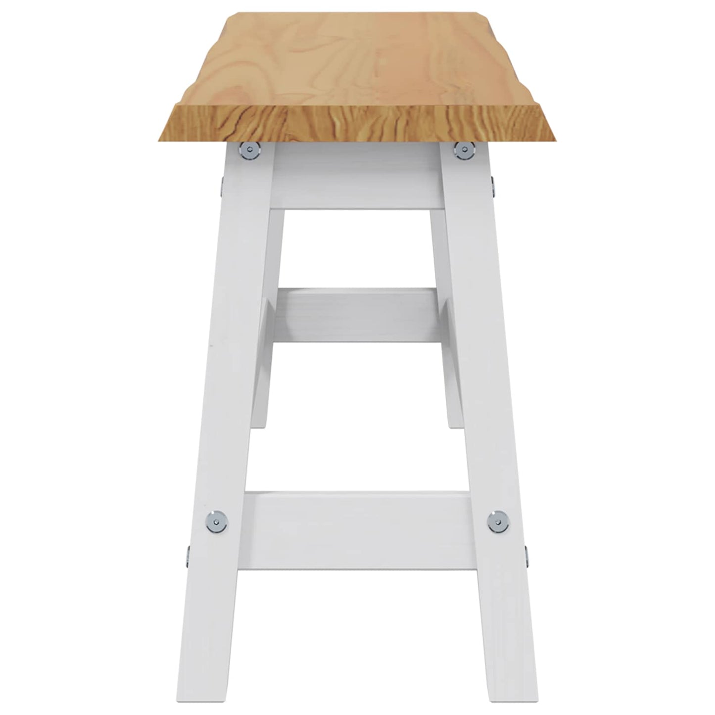 Spisebenk EKAI Hvit 91,5 x 29 x 45,5 cm Heltre furu