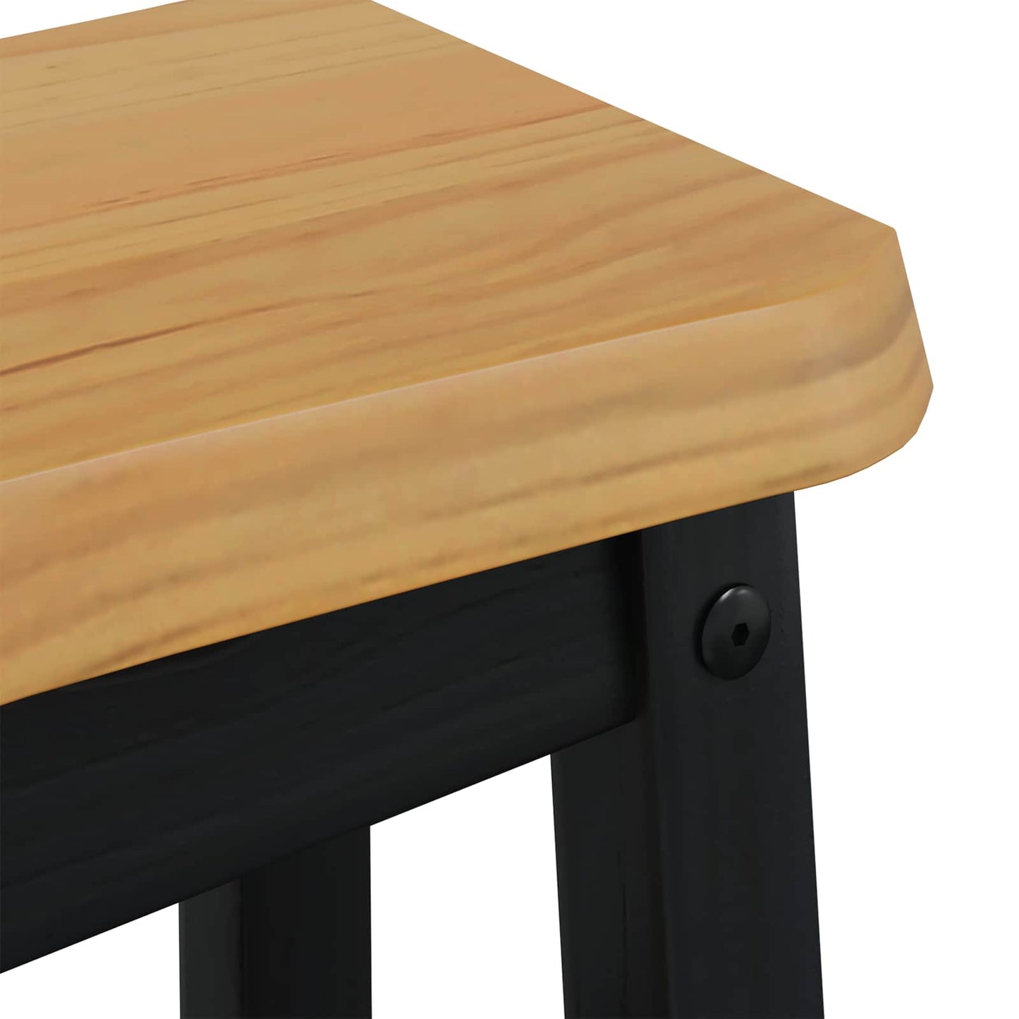 Barstol EKAI 2 pcs Svart 40 x 29 x 45,5 cm Heltre furu