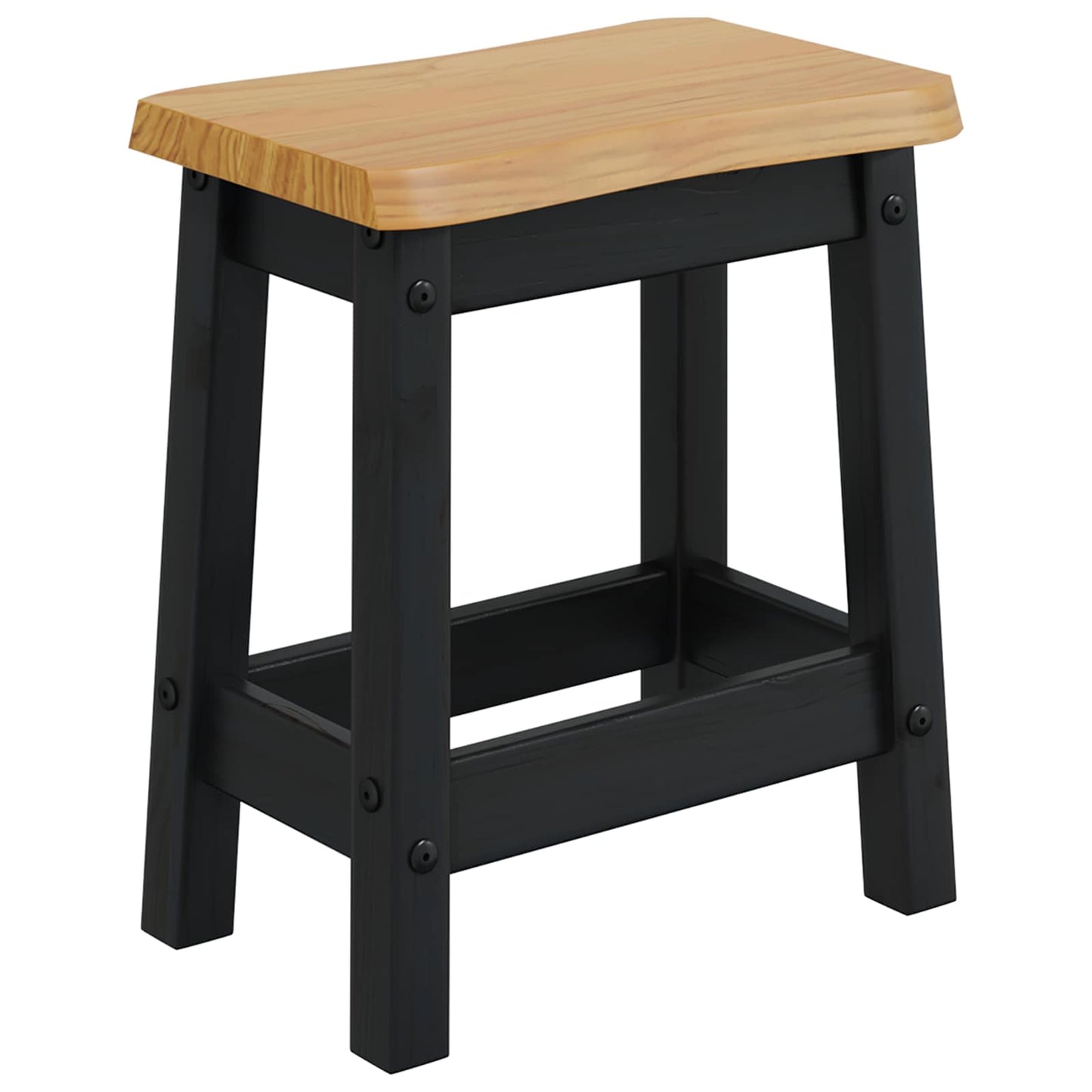Barstol EKAI 2 pcs Svart 40 x 29 x 45,5 cm Heltre furu