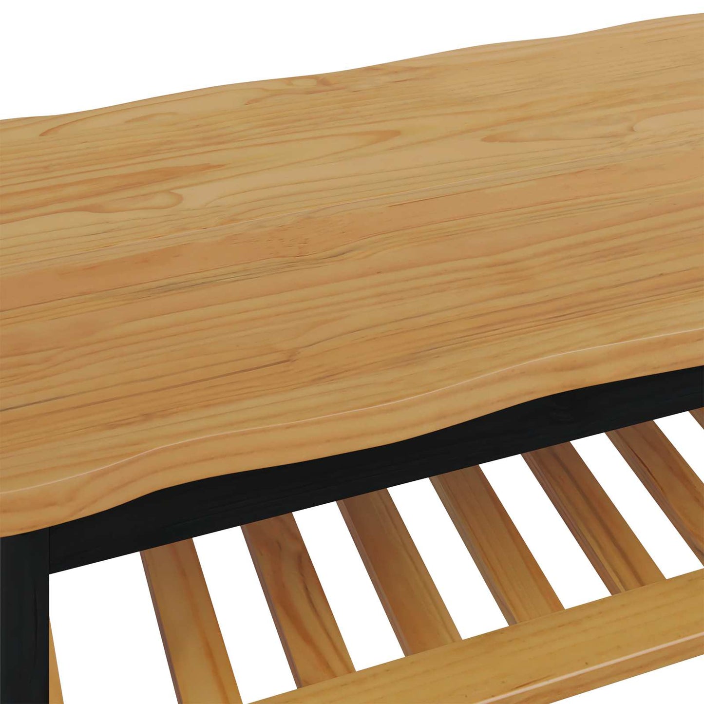 Kaffebord EKAI Svart 100 x 60 x 45,5 cm Heltre furu