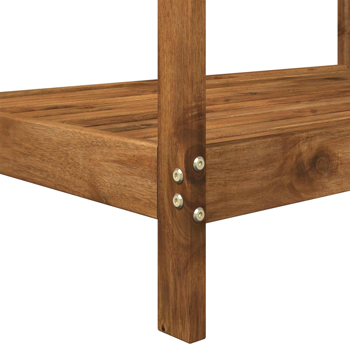 Utendørs pottingbenk 86,5 x 48,5 x 106 cm Solid akasietre