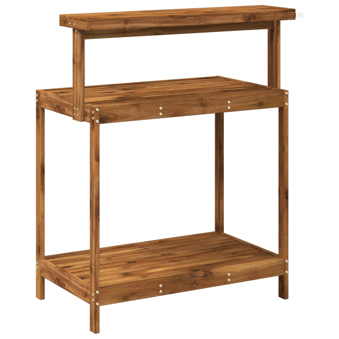 Utendørs pottingbenk 86,5 x 48,5 x 106 cm Solid akasietre
