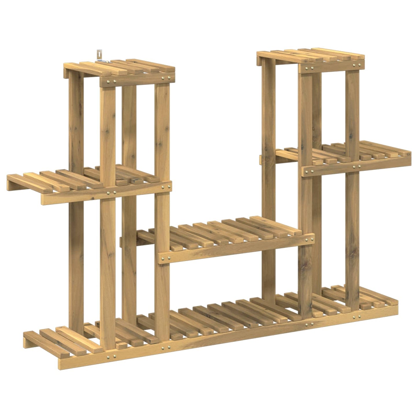 Planteholder Hvit 123 x 25 x 78,5 cm Solid akasietre