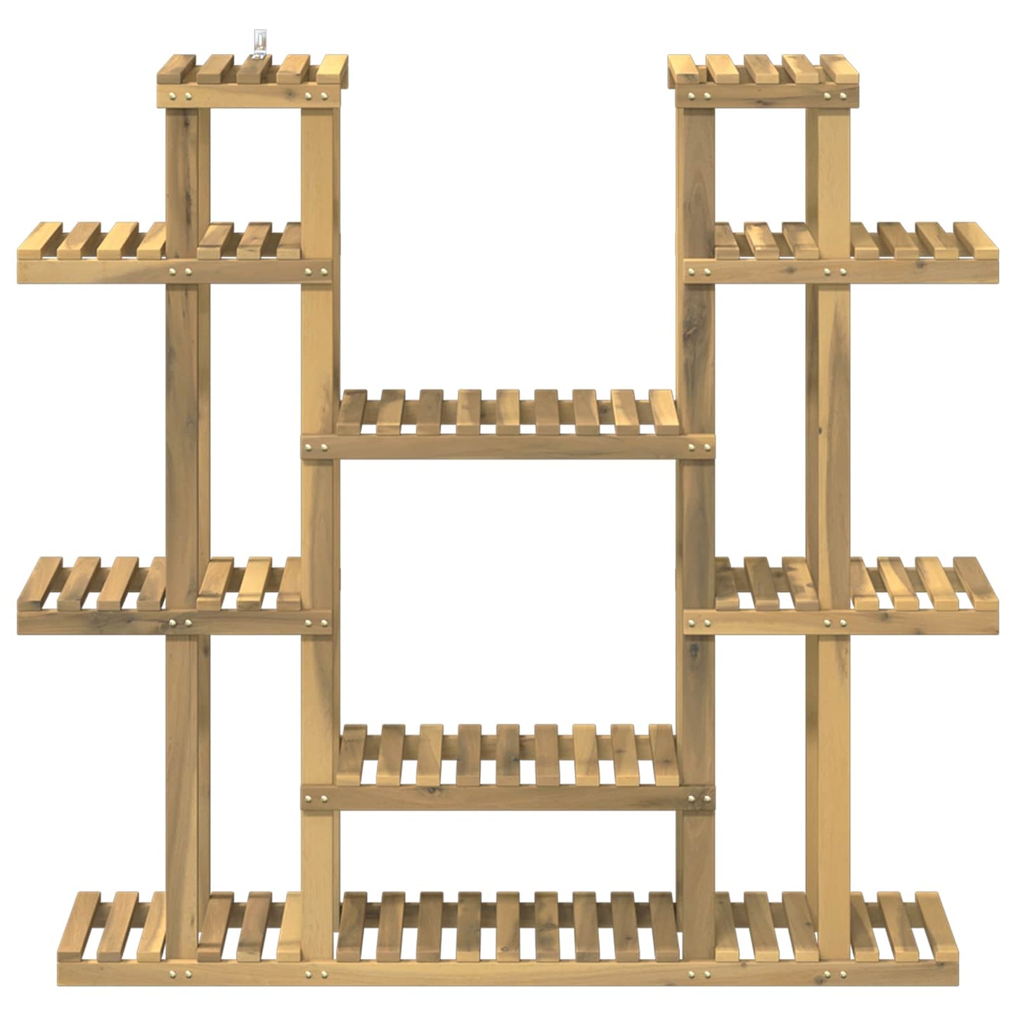 Planteholder Hvit 123 x 25 x 114,5 cm Solid akasietre