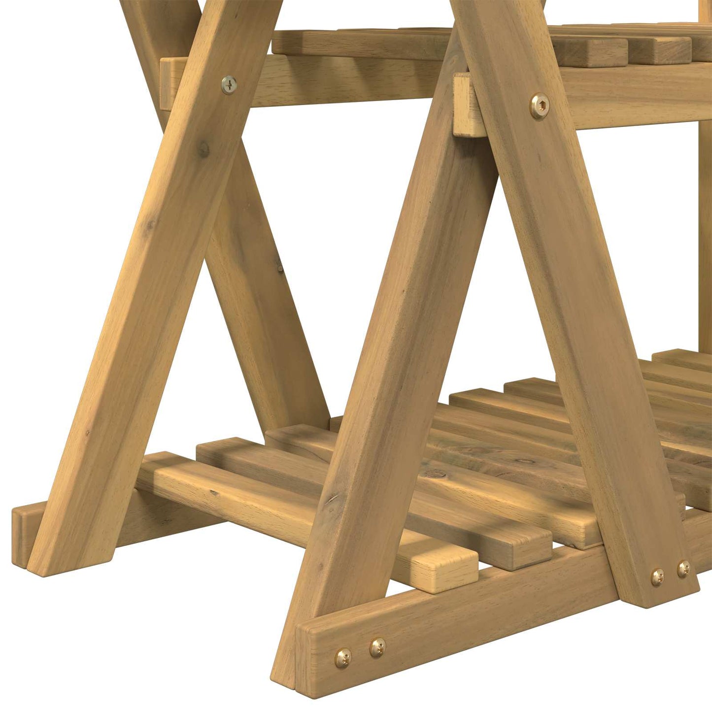 Planteholder Hvit 95 x 25 x 101,5 cm Solid akasietre