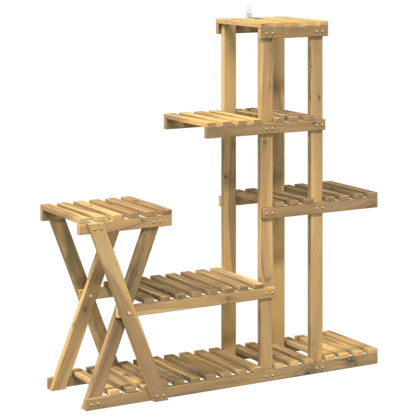 Planteholder Hvit 95 x 25 x 101,5 cm Solid akasietre
