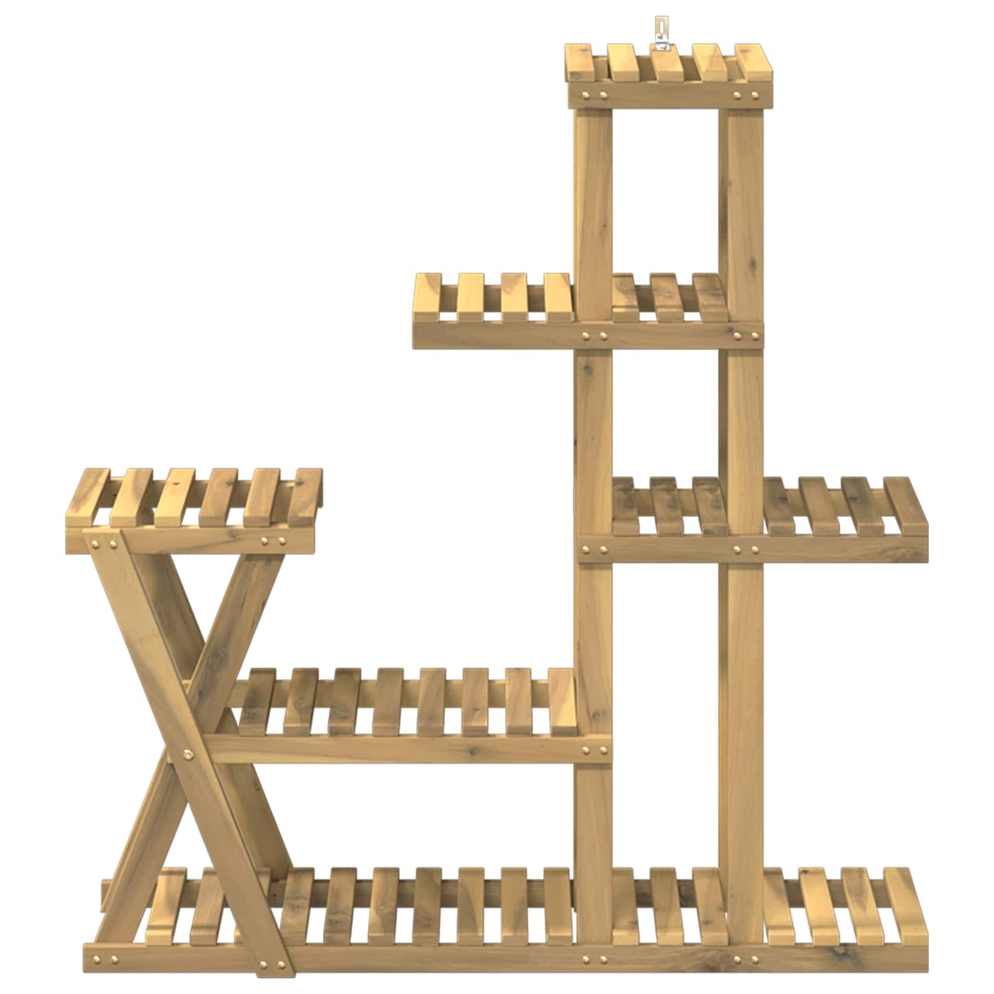 Planteholder Hvit 95 x 25 x 101,5 cm Solid akasietre
