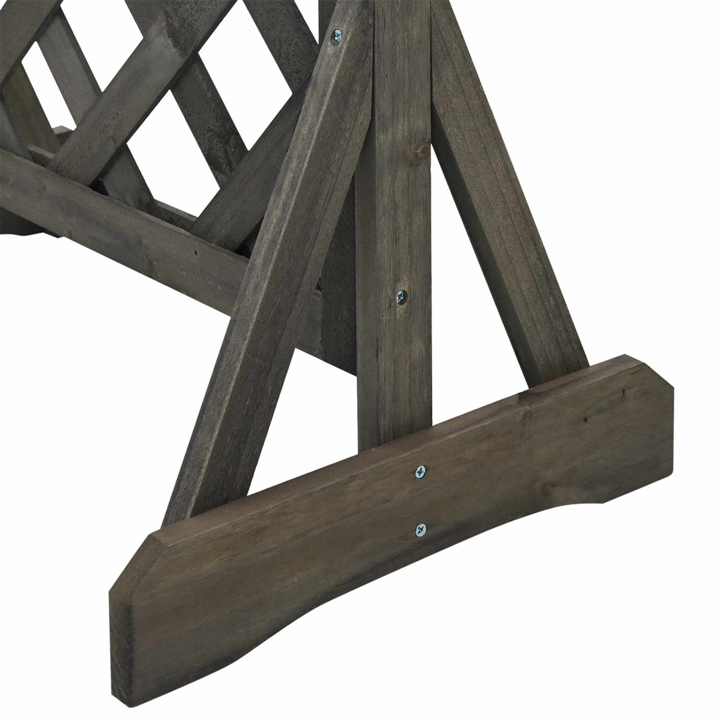 Vertikal hageblomsttrellis Grå 48 x 30 x 70,5 cm