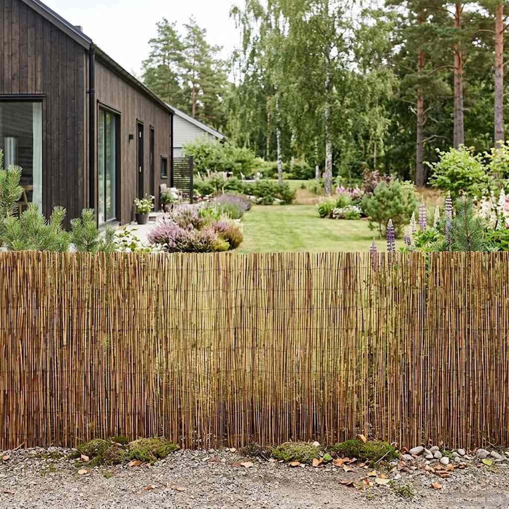 Hage Hegning Karbonisert 300 x 90 cm Siv