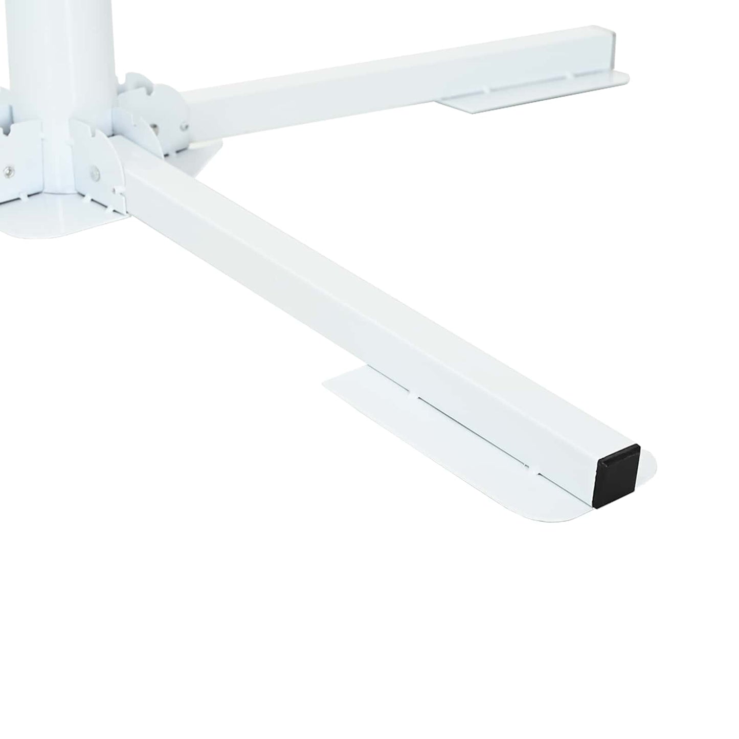 Parasol Stativ Hvit Stål