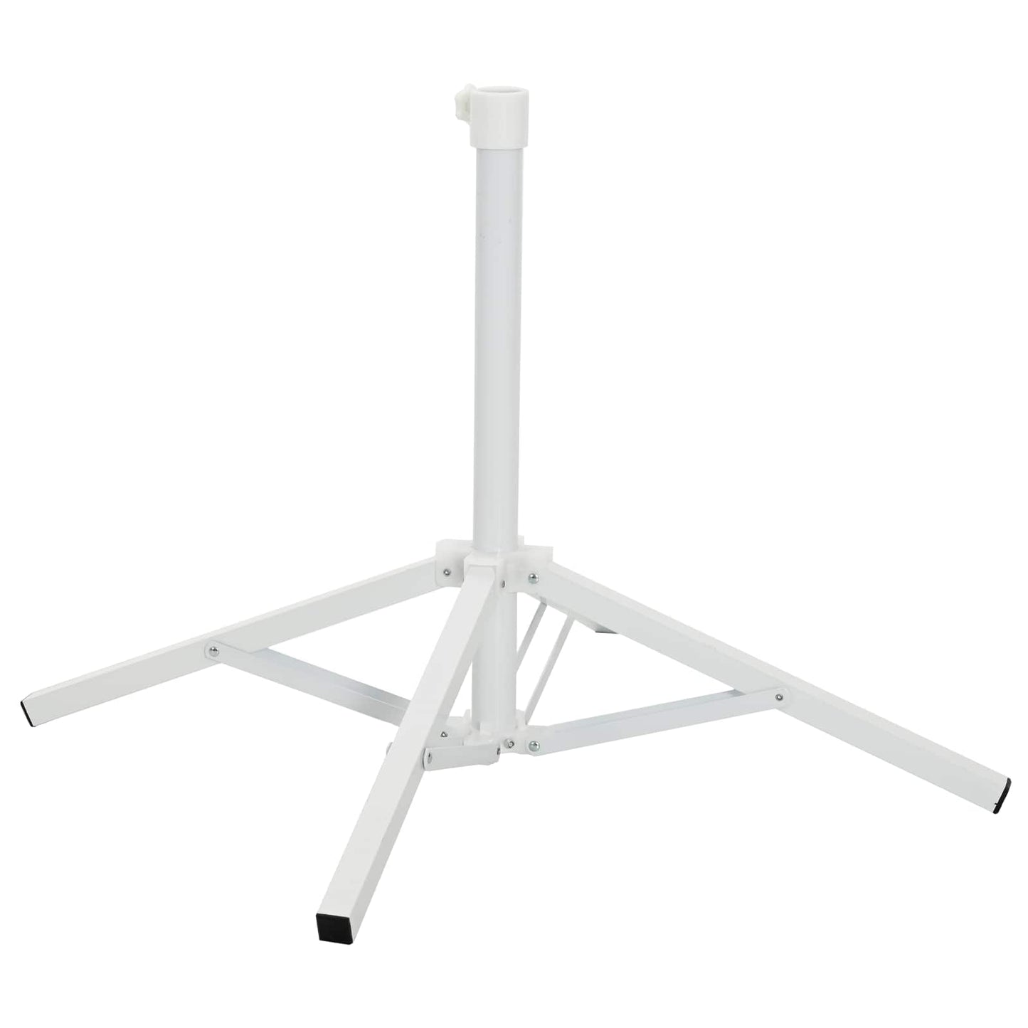 Parasol Stativ Hvit Stål for 25-32 mm Stang