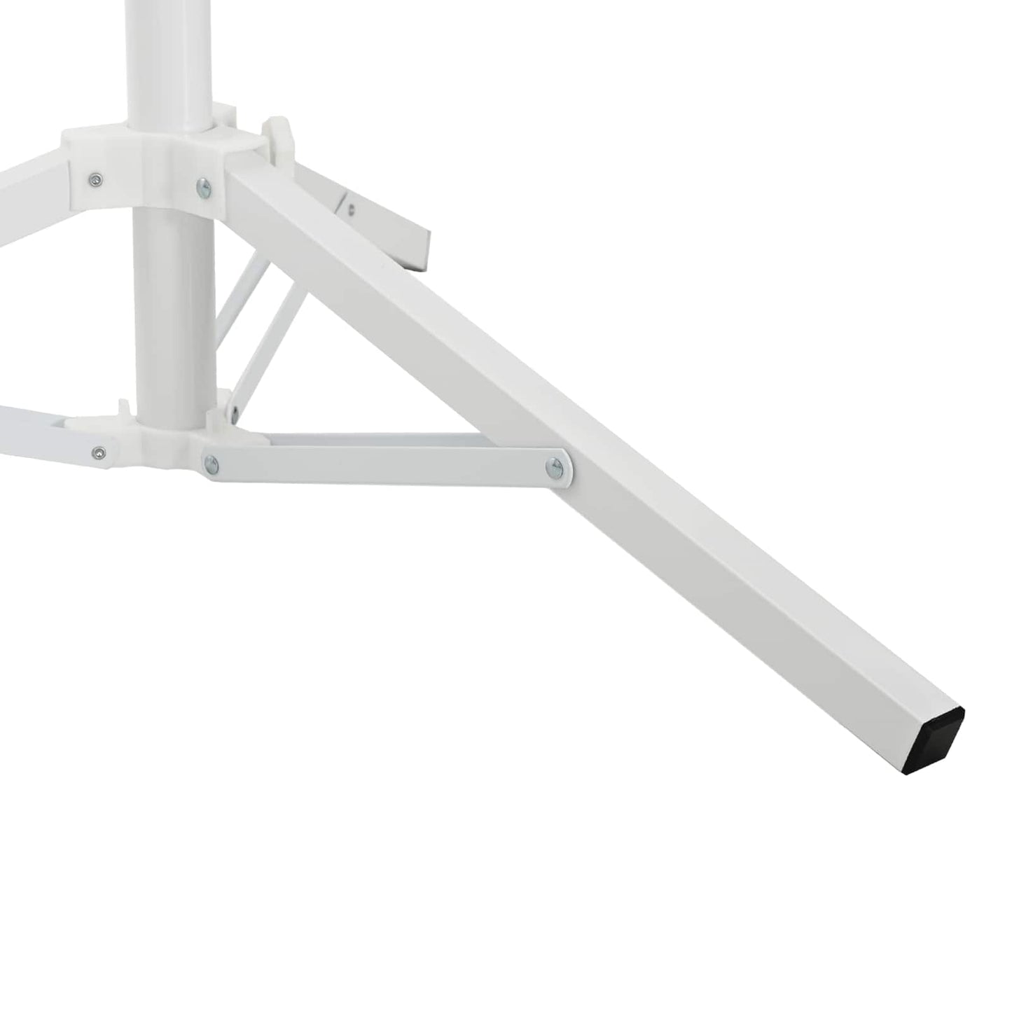 Parasol Stativ Hvit Stål for 25-32 mm Pole