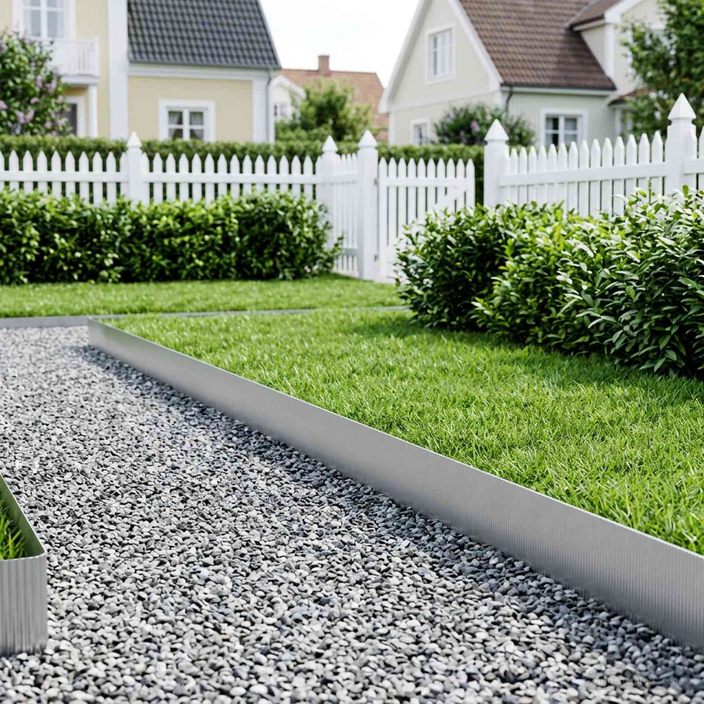 Gjerdekant 5 m x 30 cm Galvanisert stål Sølv