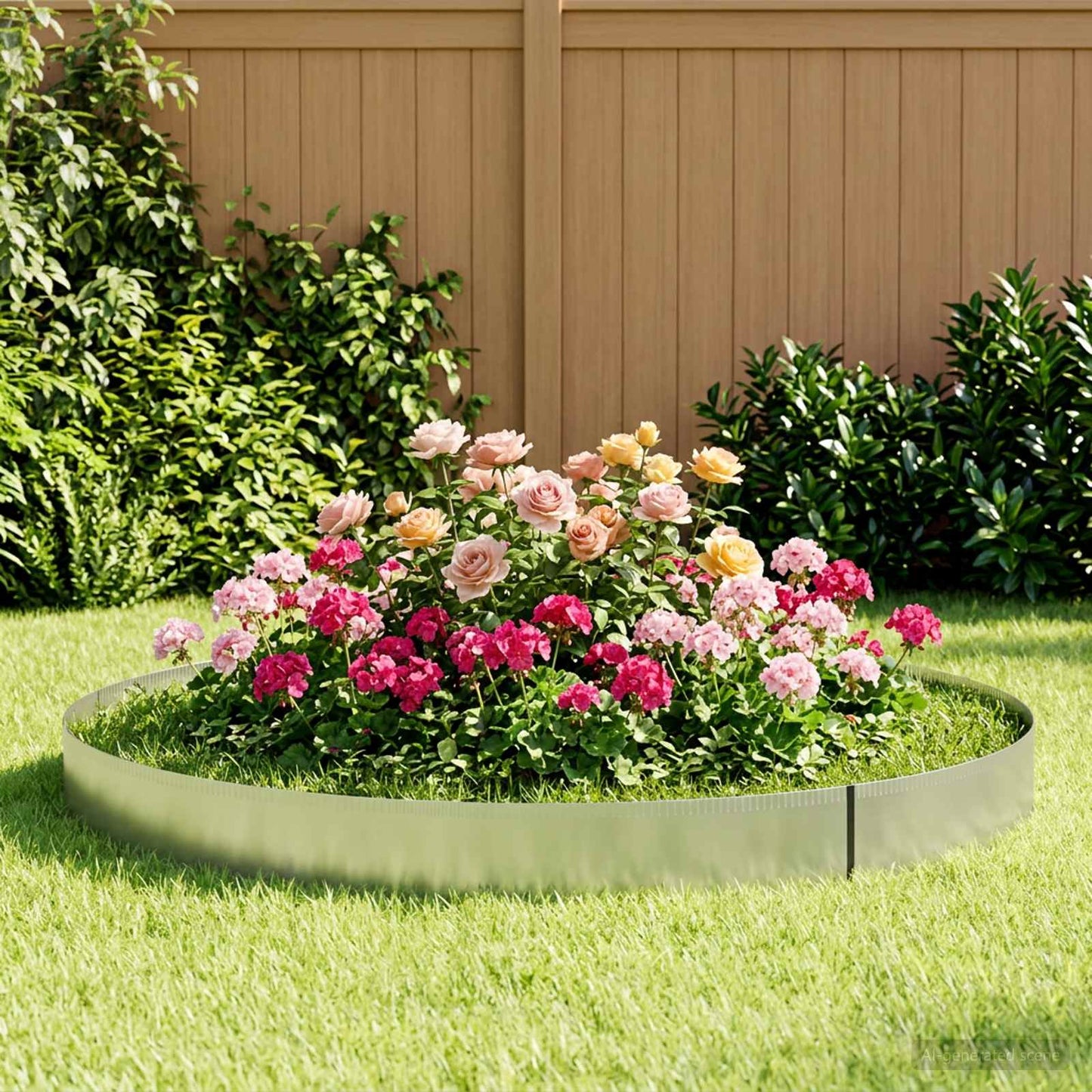 Gjerdekant 5 m x 25 cm Galvanisert stål Sølv
