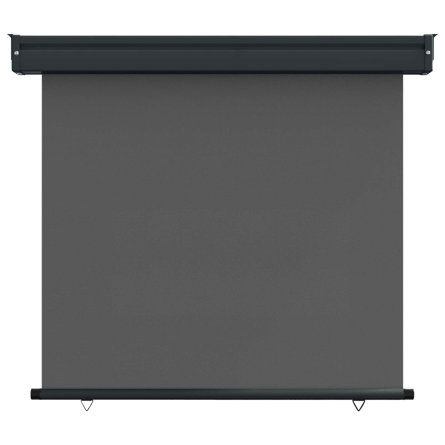 Balkong Side Markise 80 x 250 cm 100% polyester jern stål