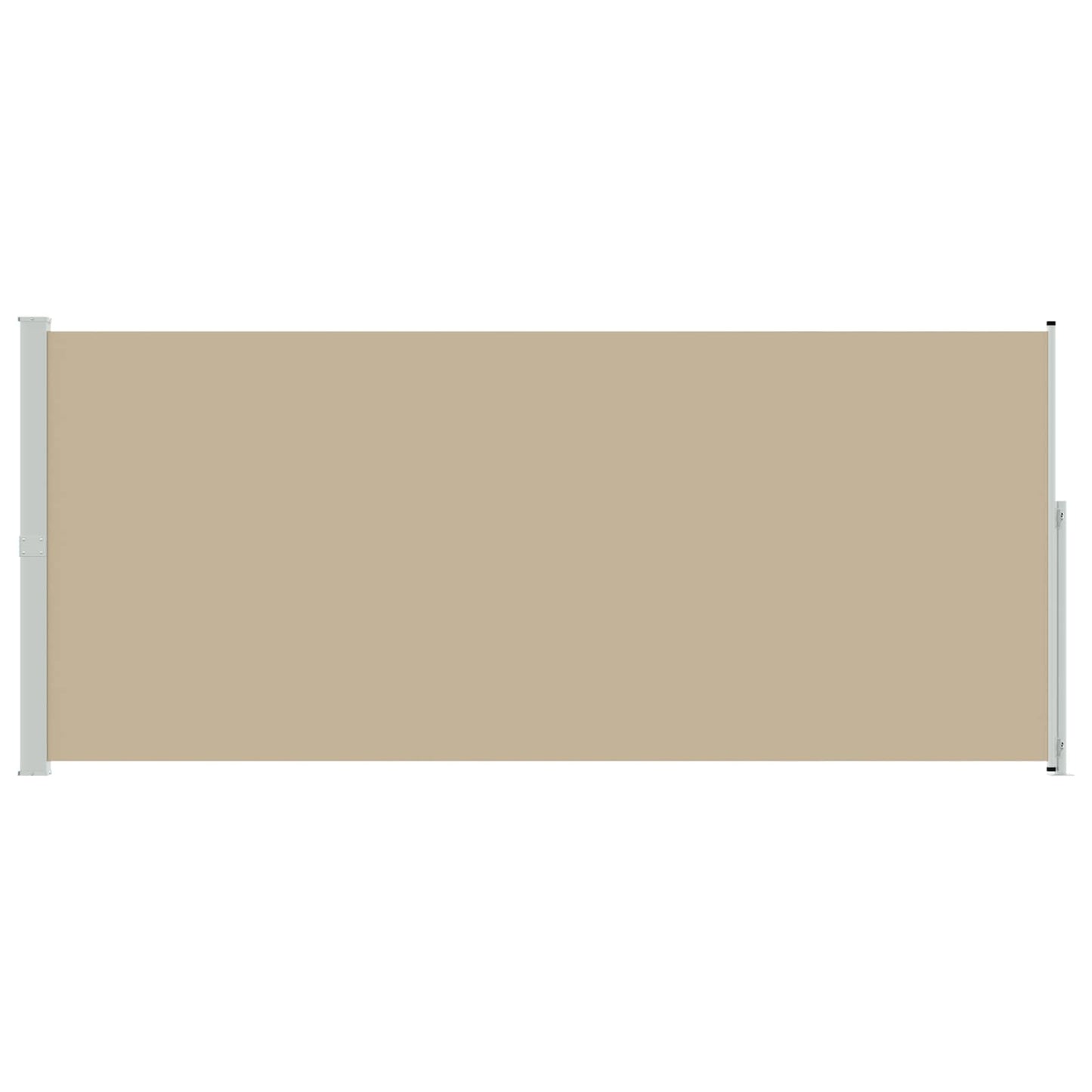 Utklappbart side markise Beige 300 x 220 cm Polyester
