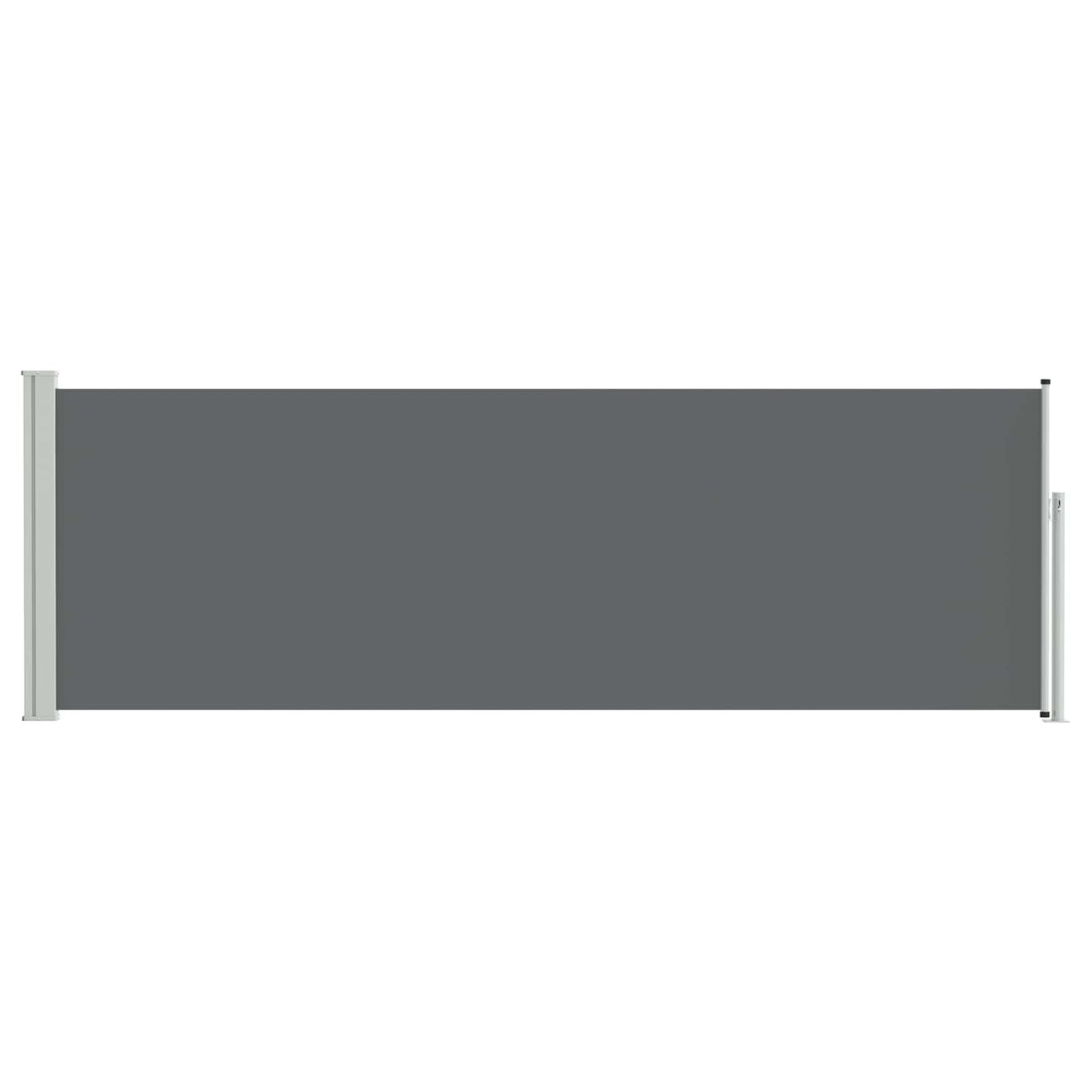 Utklappbart side markise Antrasitt 500 x 100 cm Polyester