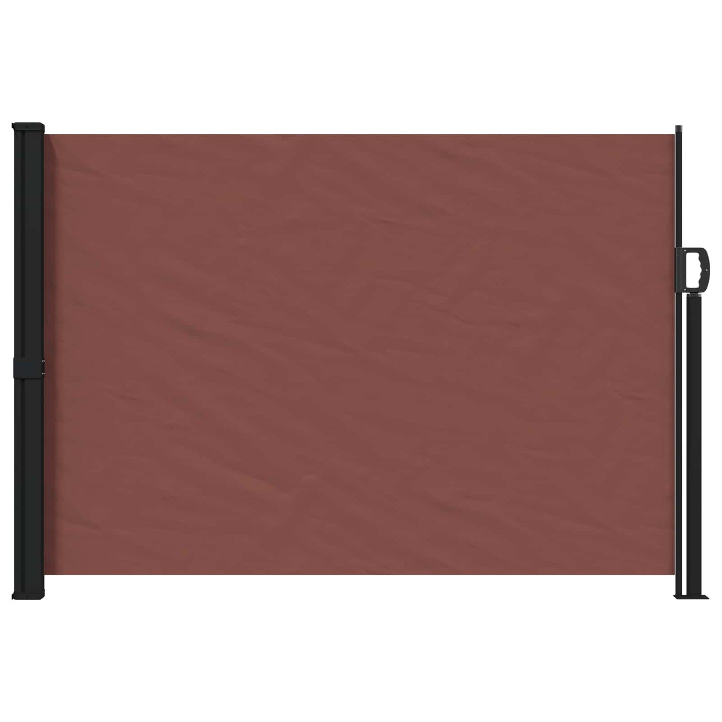 Utklappbart side markise Brun 300 x 170 cm Polyester