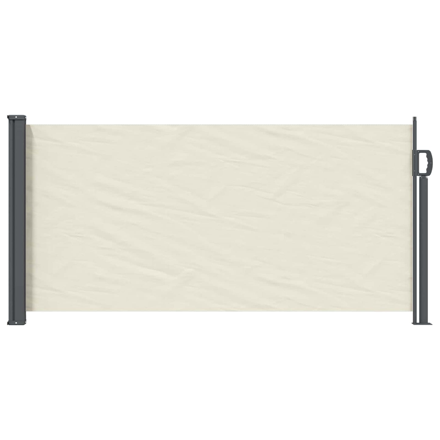 Utklappbart side markise 100 x 300 cm 100% polyester jern stål