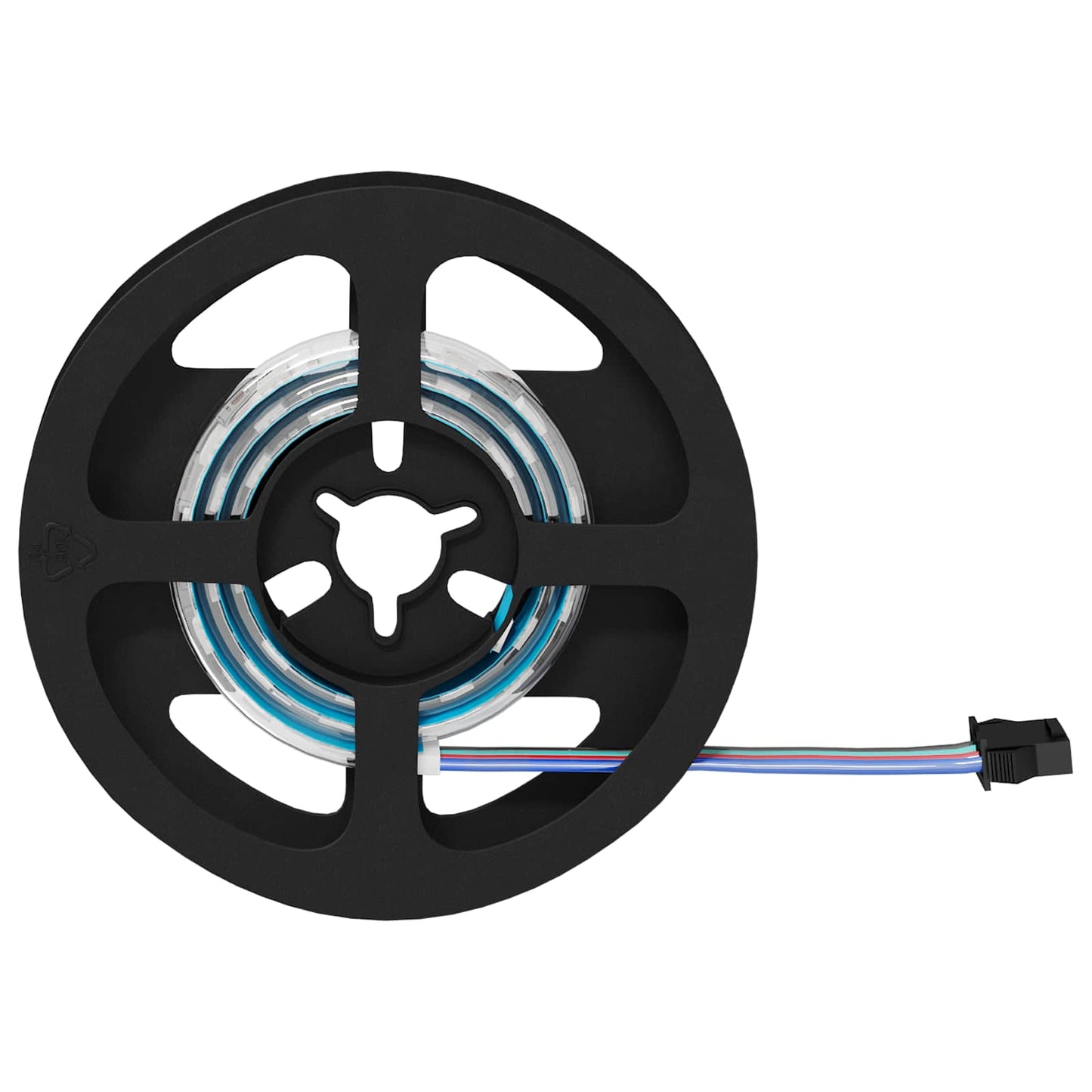 LED Stripe 2 pcs Svart og gjennomsiktig 400 mm Kobber og plast