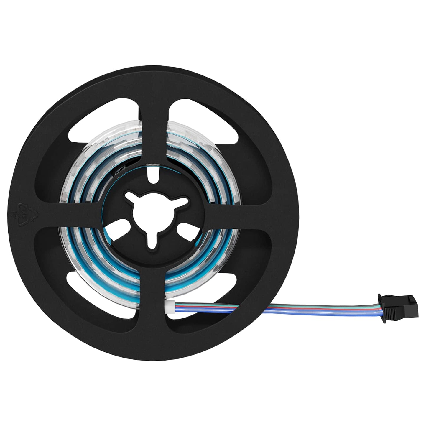 LED Stripe 12 pcs Svart og gjennomsiktig 550 mm Kobber og plast