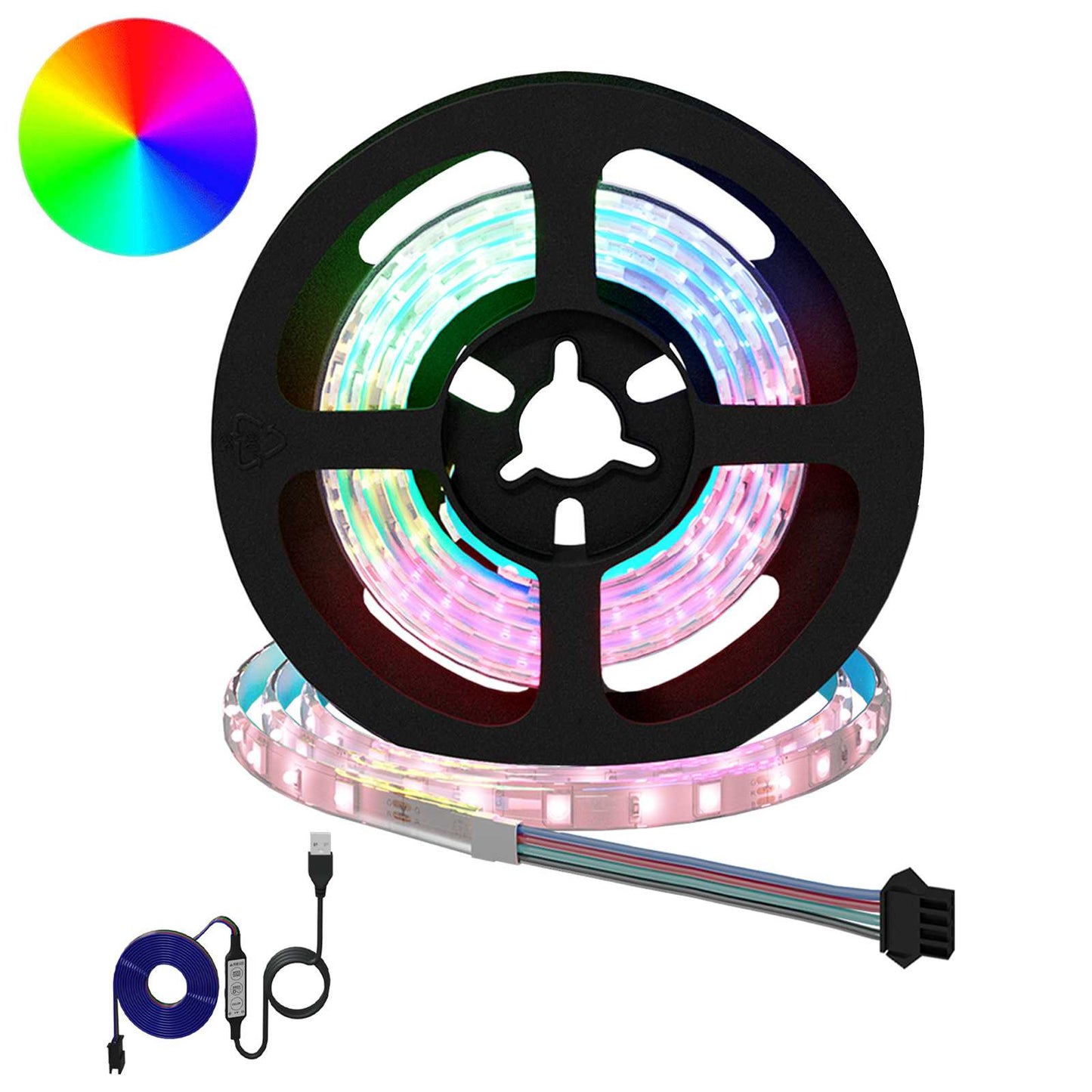 LED Stripe 12 pcs Svart og gjennomsiktig 750 mm Kobber og plast
