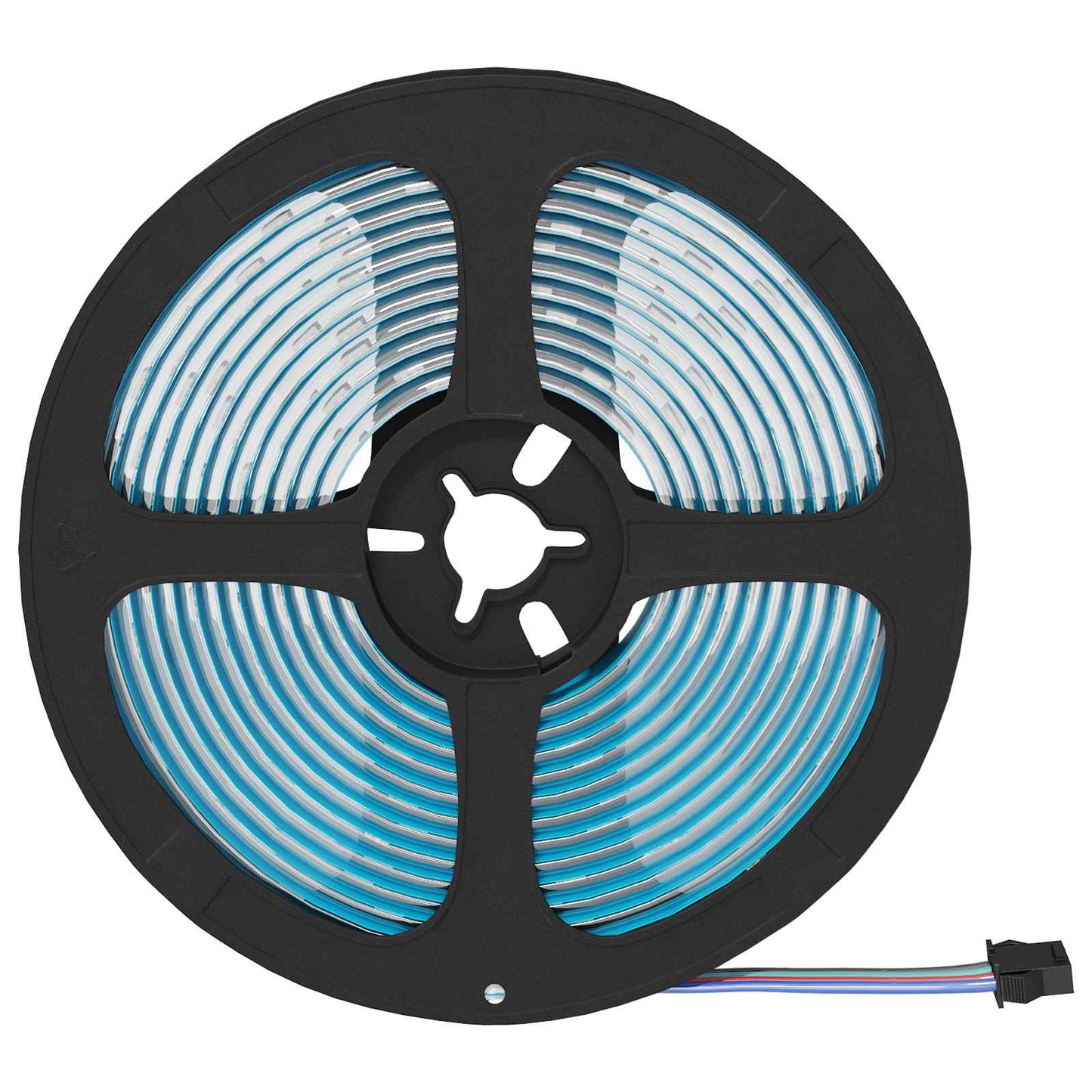 LED Stripe 12 pcs Svart og gjennomsiktig 5500 mm