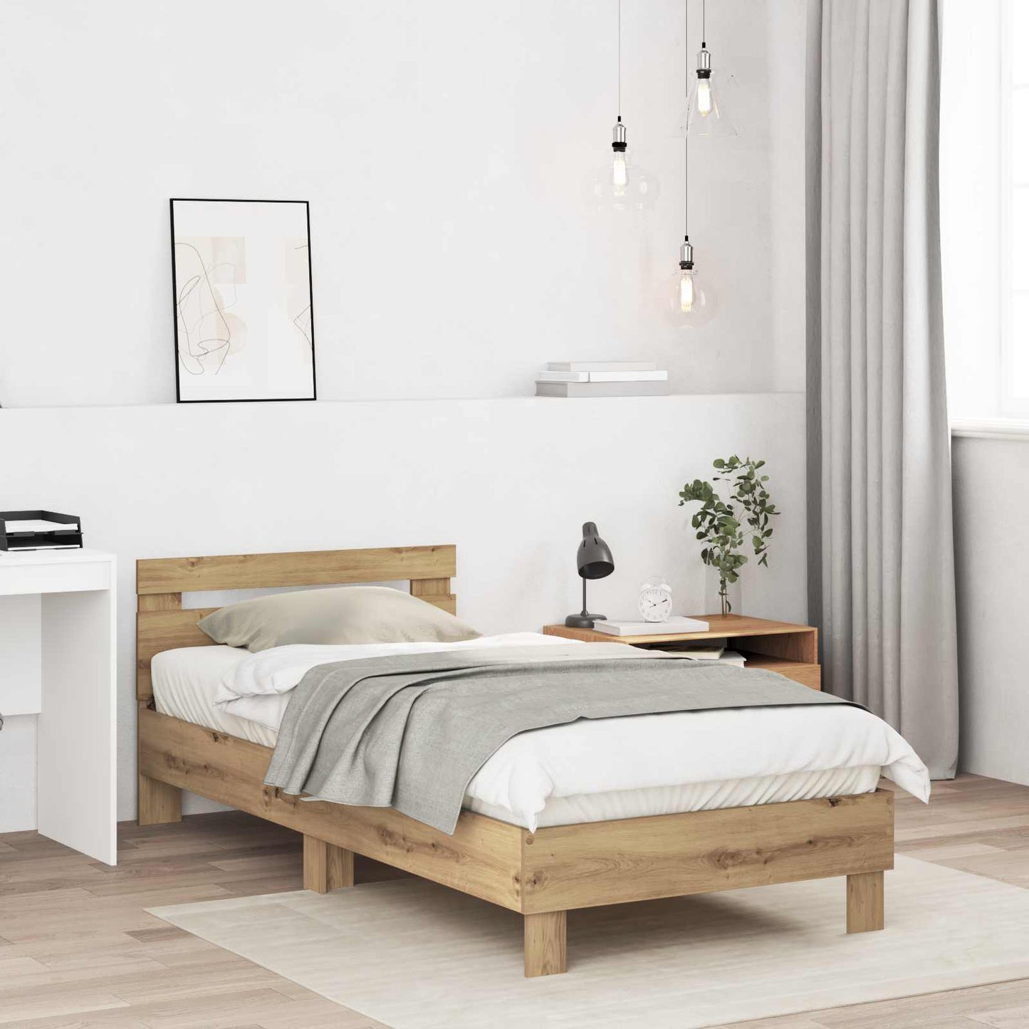Sengestamme med hodegatt Artisan eik 80 x 200 cm Konstruert tre