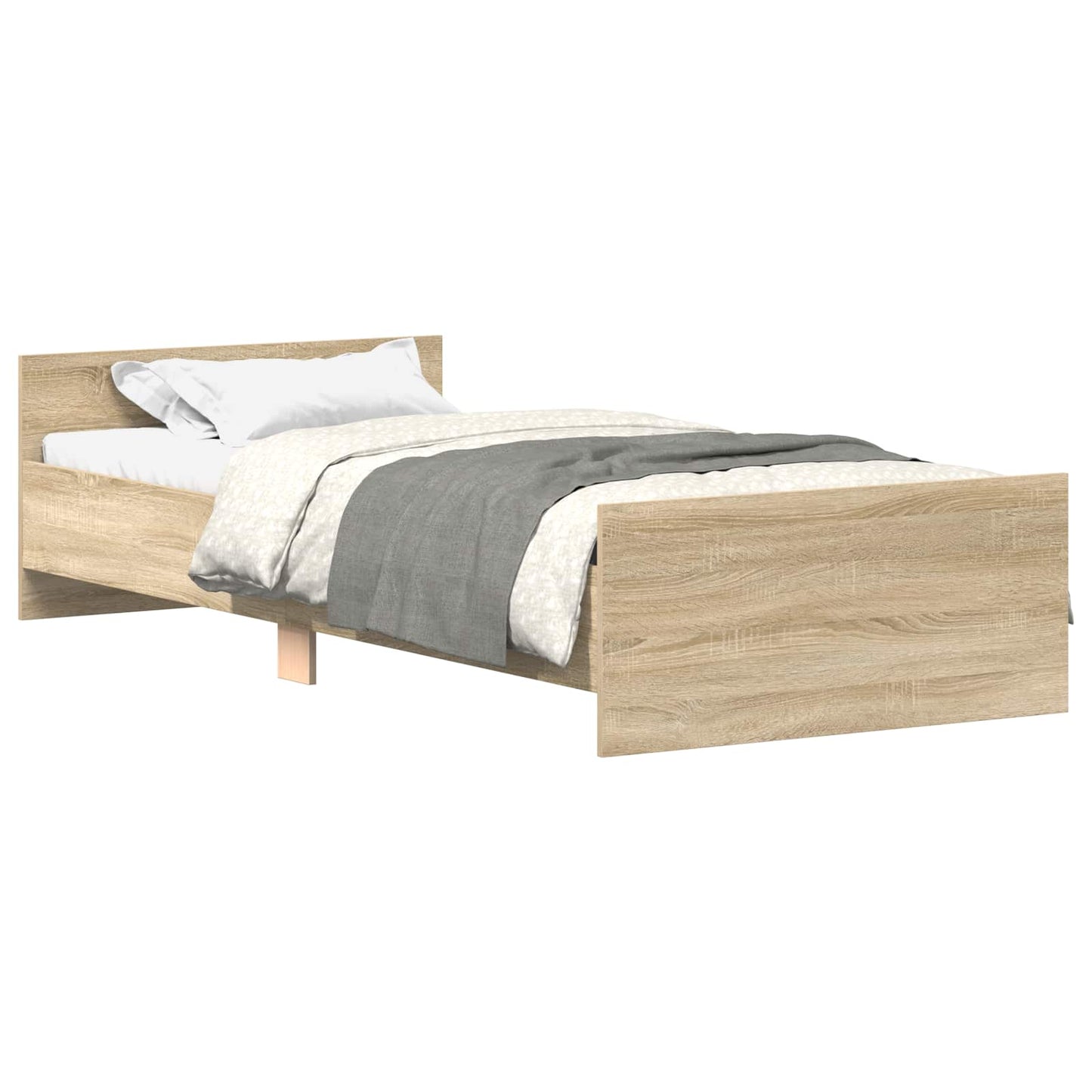 Sengestamme med hodegatt Sonoma eik 80 x 200 cm Konstruert tre