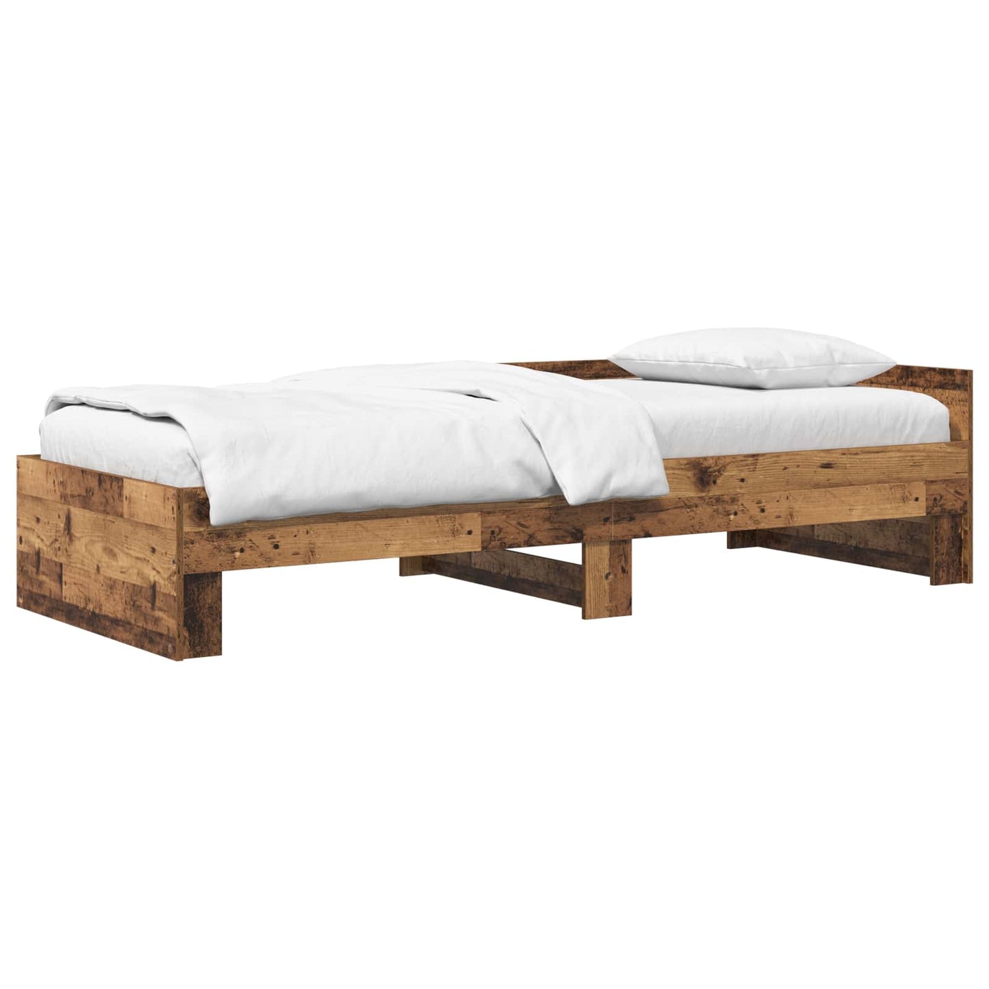 Sengestamme med hodegatt Gammelt tre 80 x 200 cm Konstruert tre