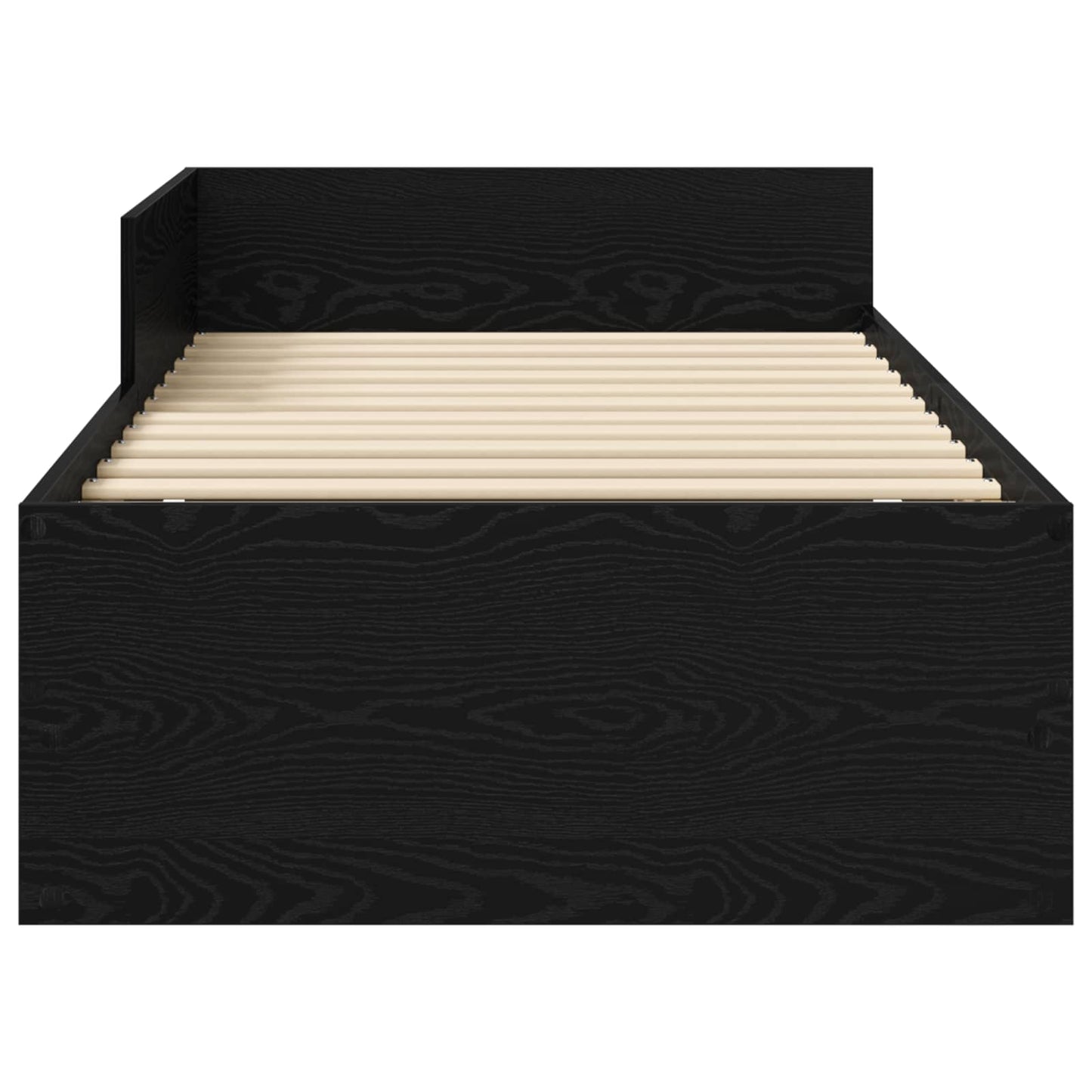 Sengestamme med hodegatt Svart eik 80 x 200 cm Konstruert tre
