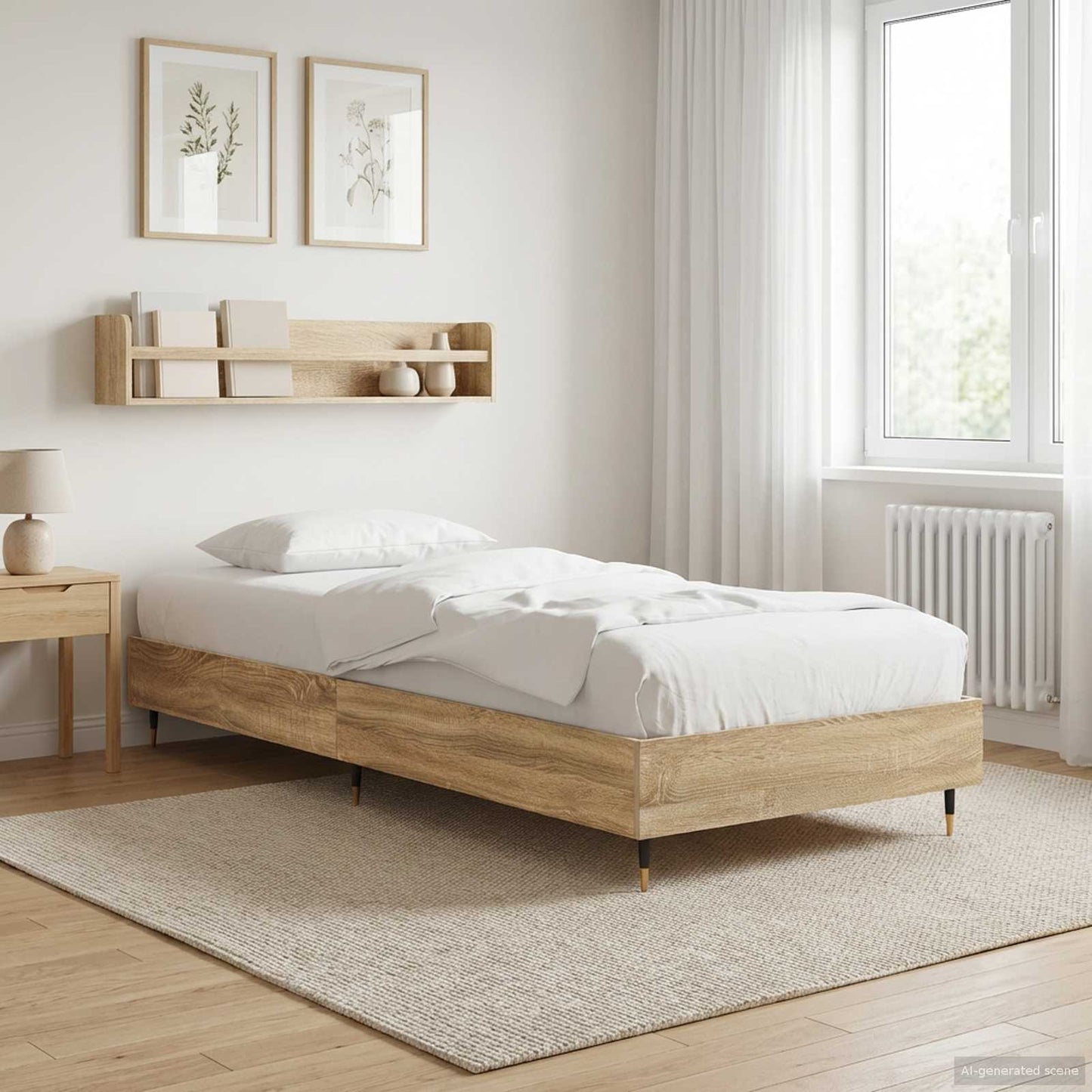Sengestamme Sonoma eik 80 x 200 cm Konstruert tre