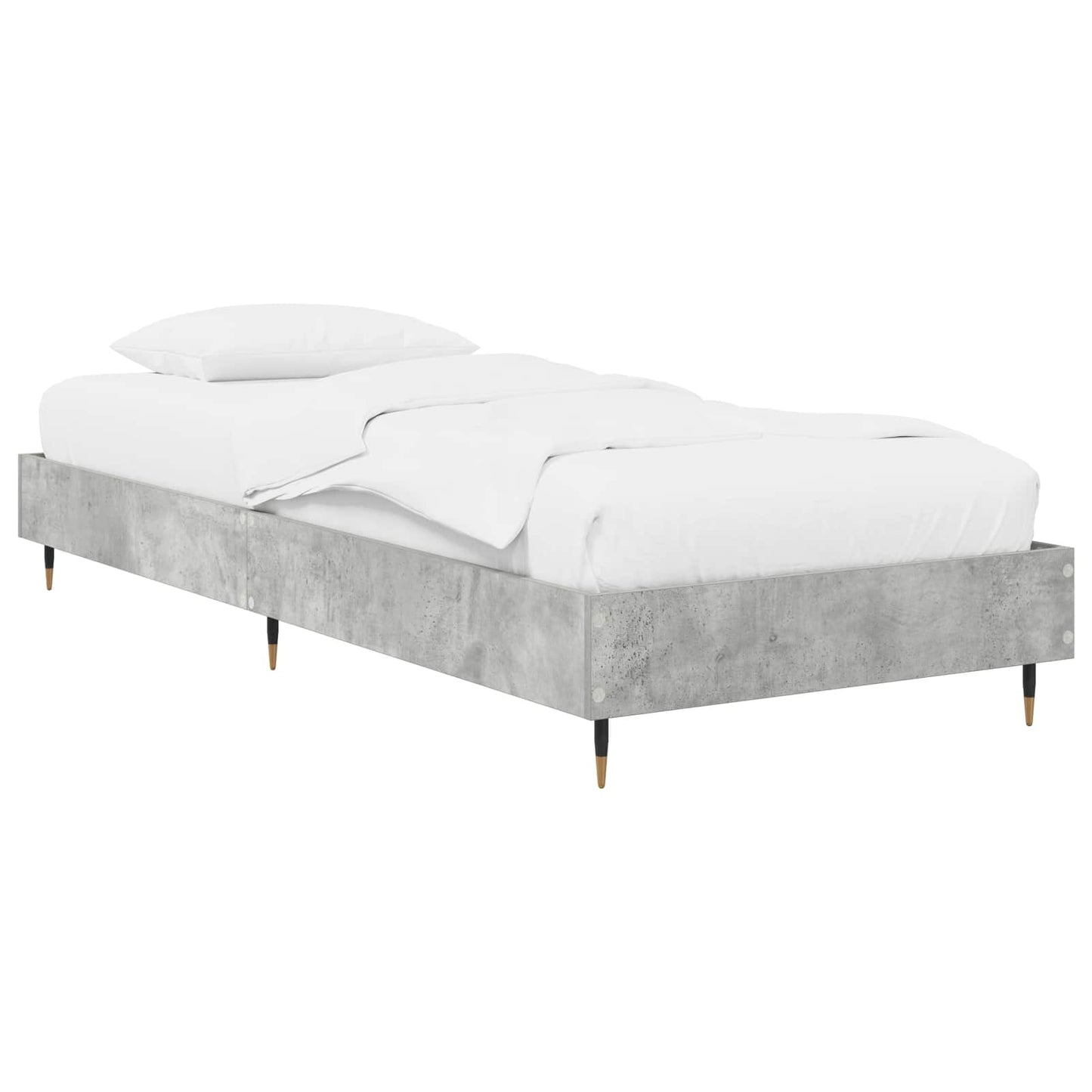 Sengestamme Betonggrå 80 x 200 cm Konstruert tre
