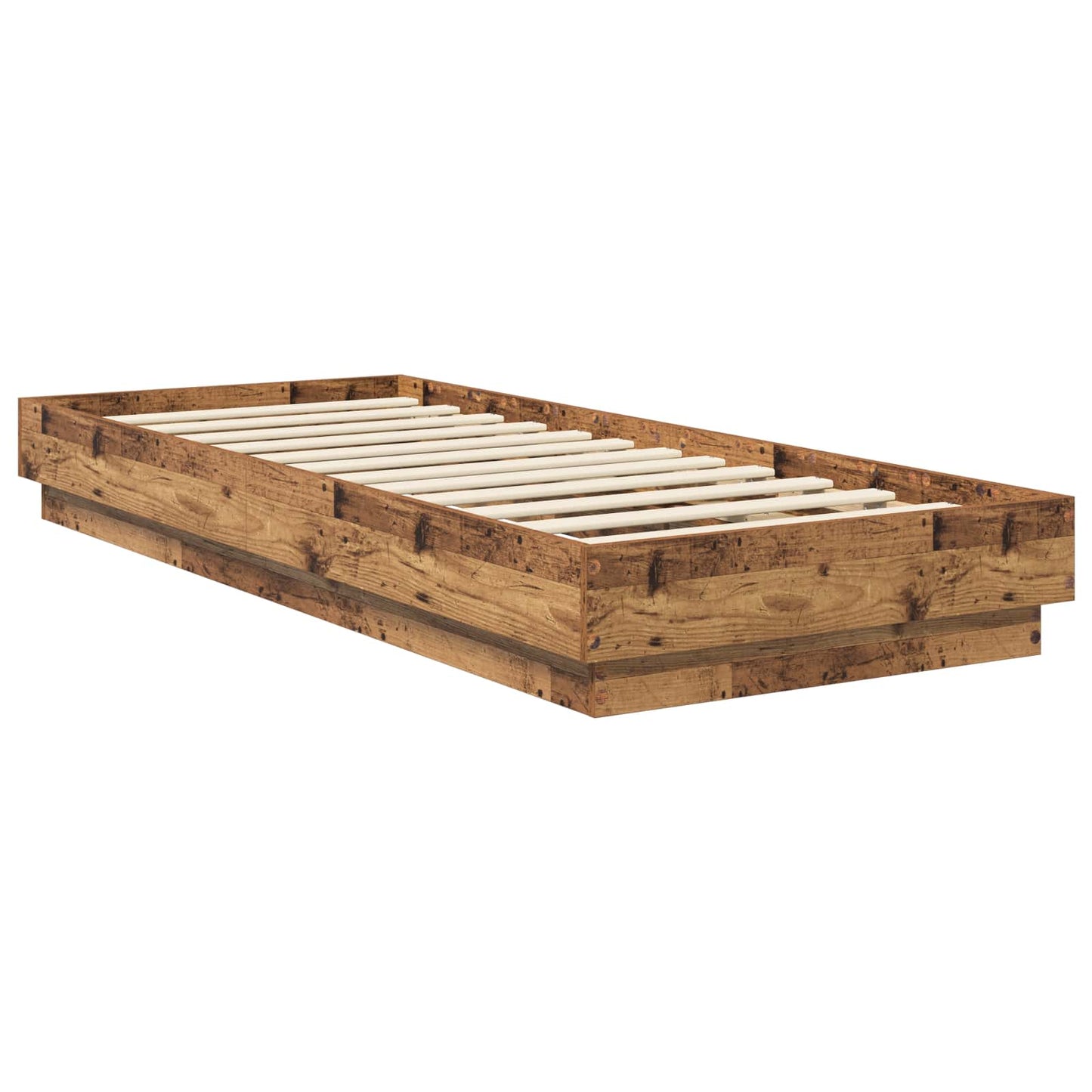 Gulvsengramme Gammelt tre 80 x 200 cm Konstruert tre