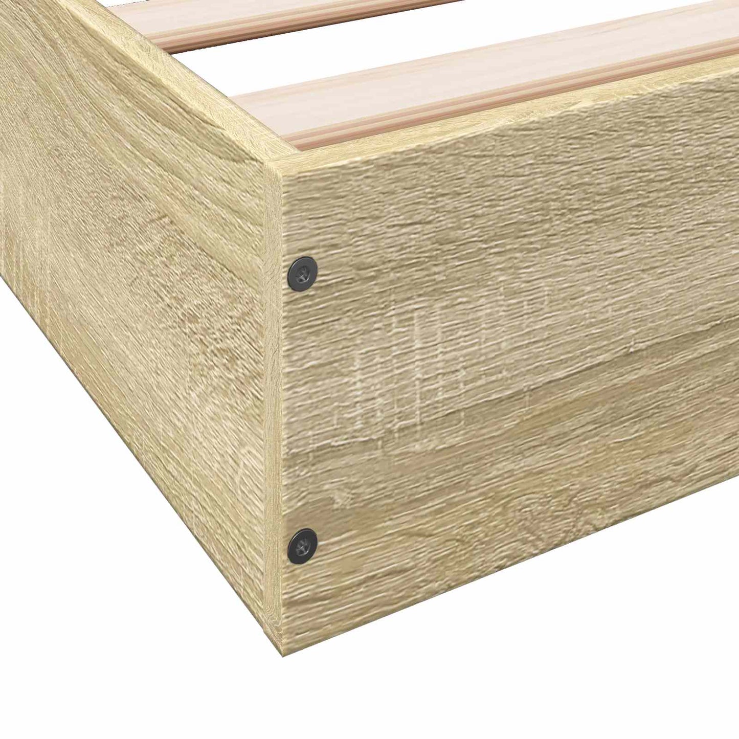 Gulvsengramme Sonoma eik 80 x 200 cm Konstruert tre