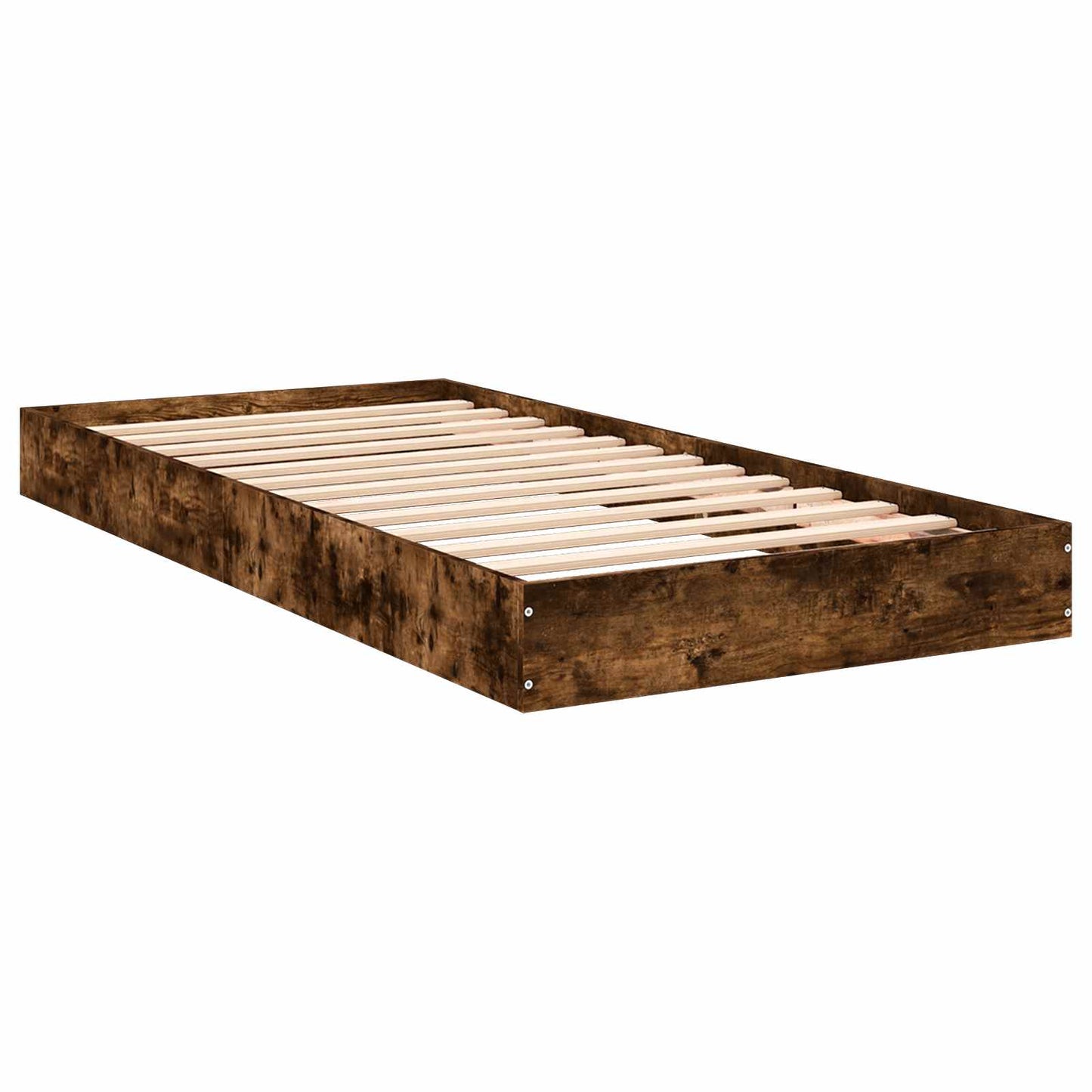 Gulvsengramme Røkt Eik 80 x 200 cm Konstruert tre