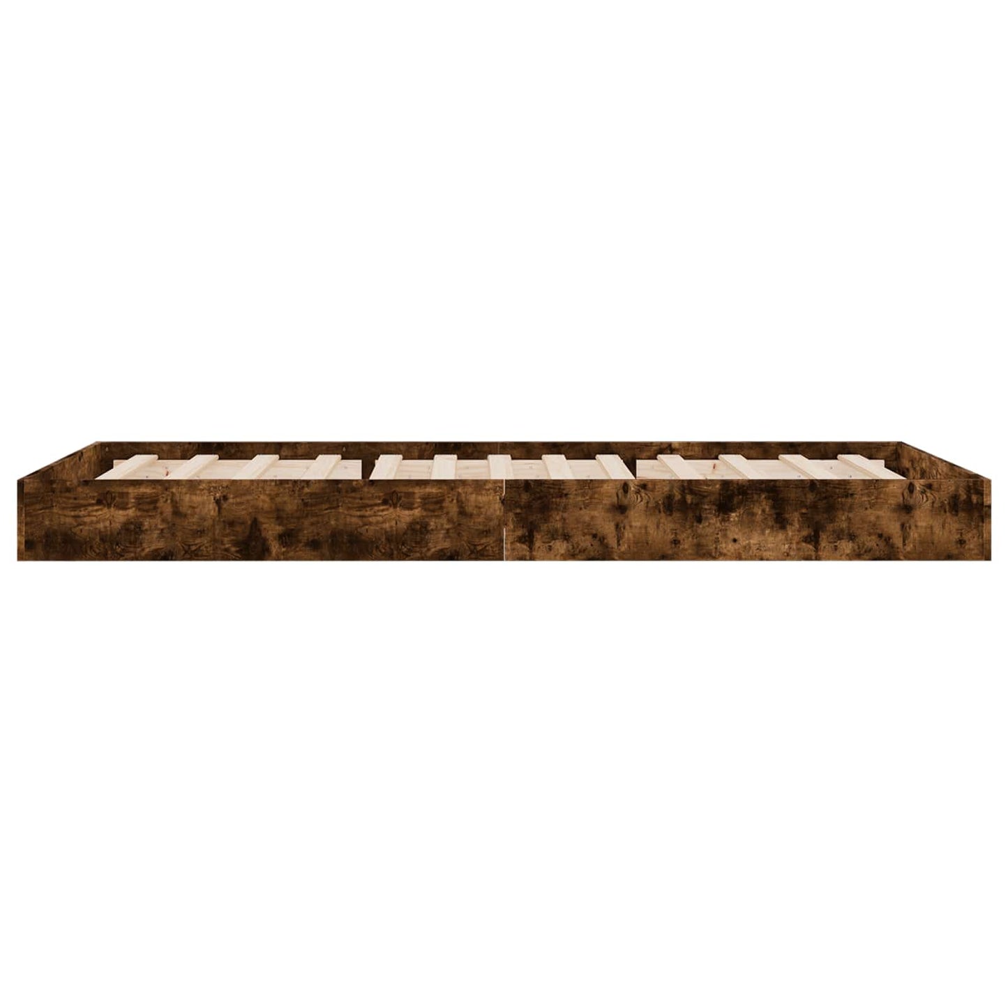 Gulvsengramme Røkt Eik 80 x 200 cm Konstruert tre