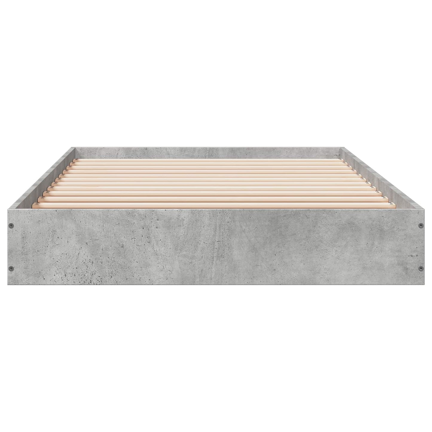 Gulvsengramme Betonggrå 80 x 200 cm Konstruert tre