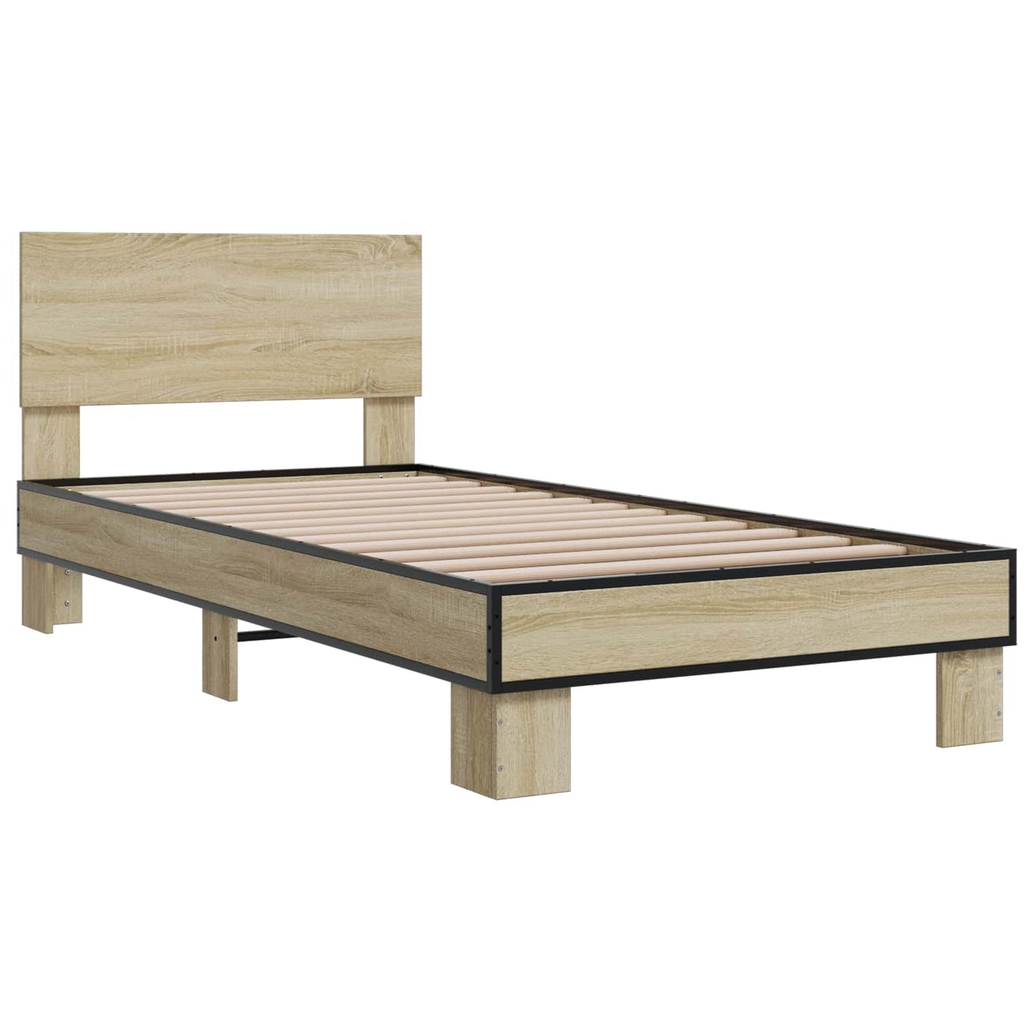 Sengestamme med hodegatt Sonoma eik 80 x 200 cm Konstruert tre