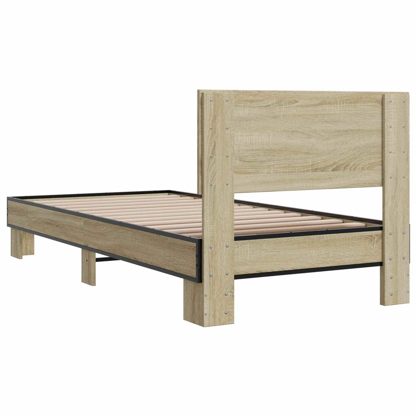 Sengestamme med hodegatt Sonoma eik 80 x 200 cm Konstruert tre