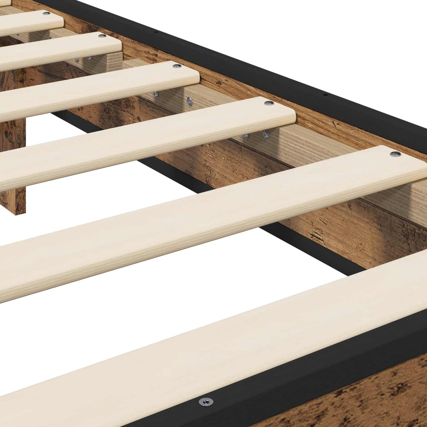Sengestamme med hodegatt Gammelt tre 80 x 200 cm Konstruert tre