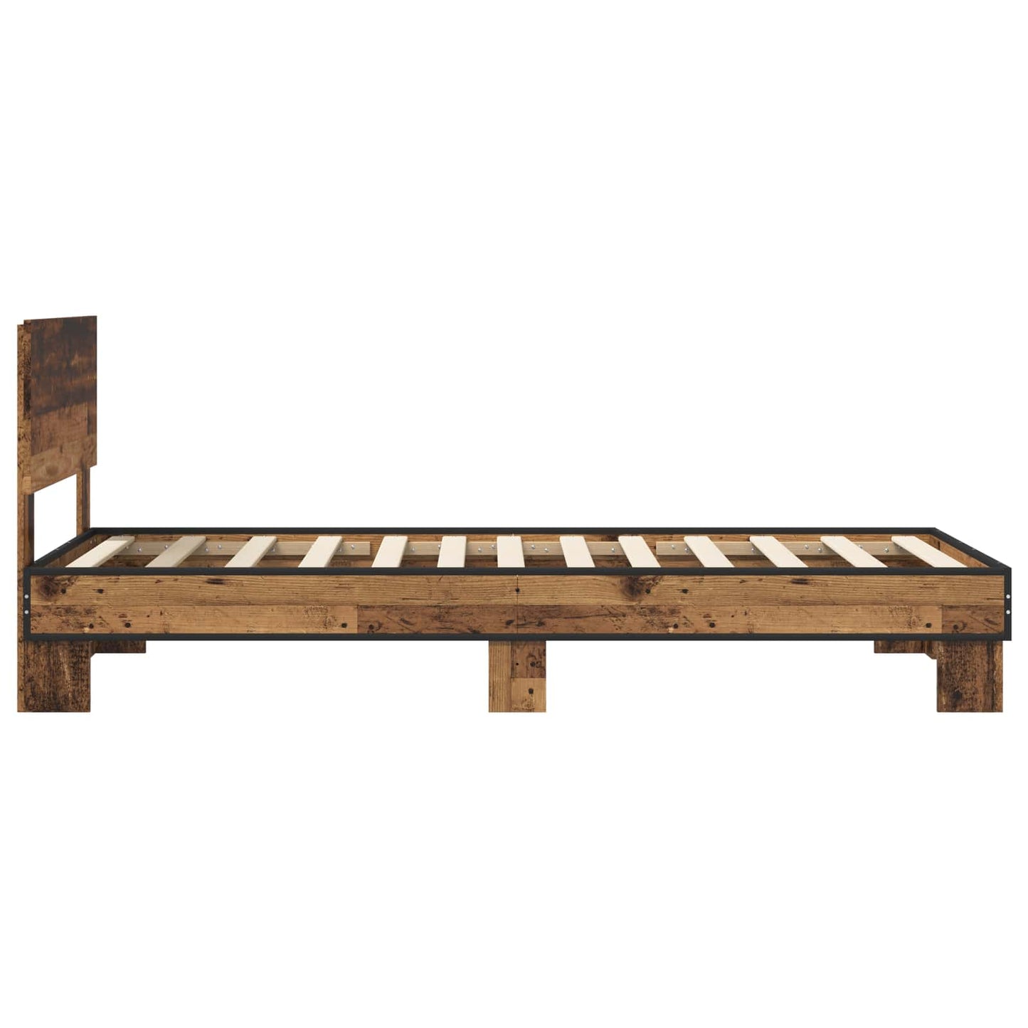 Sengestamme med hodegatt Gammelt tre 80 x 200 cm Konstruert tre