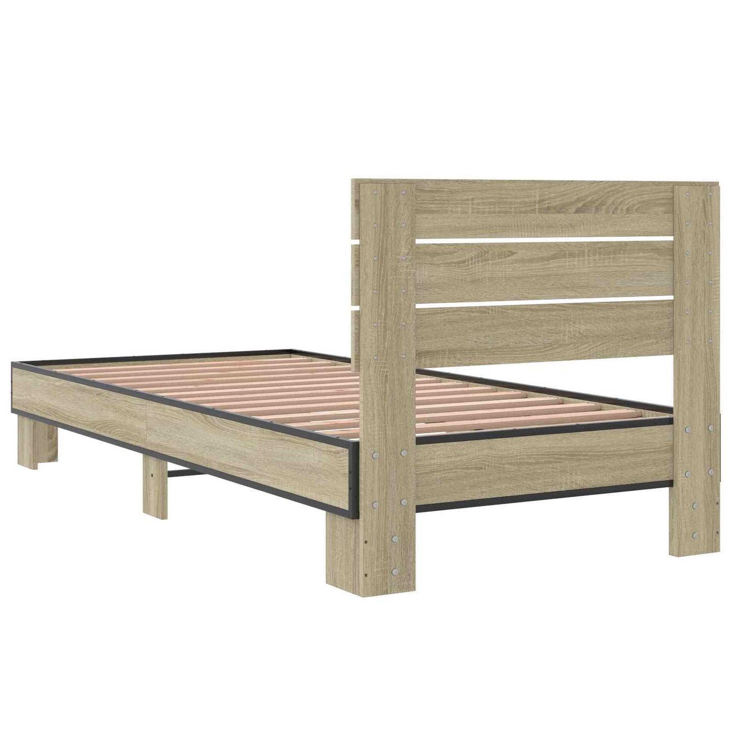 Sengestamme med hodegatt Sonoma eik 80 x 200 cm Konstruert tre