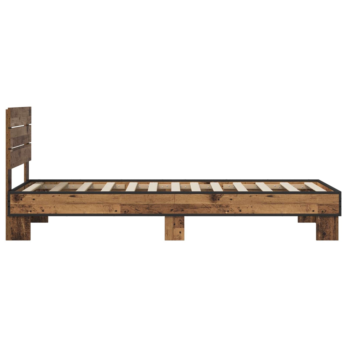 Sengestamme med hodegatt Gammelt tre 80 x 200 cm Konstruert tre