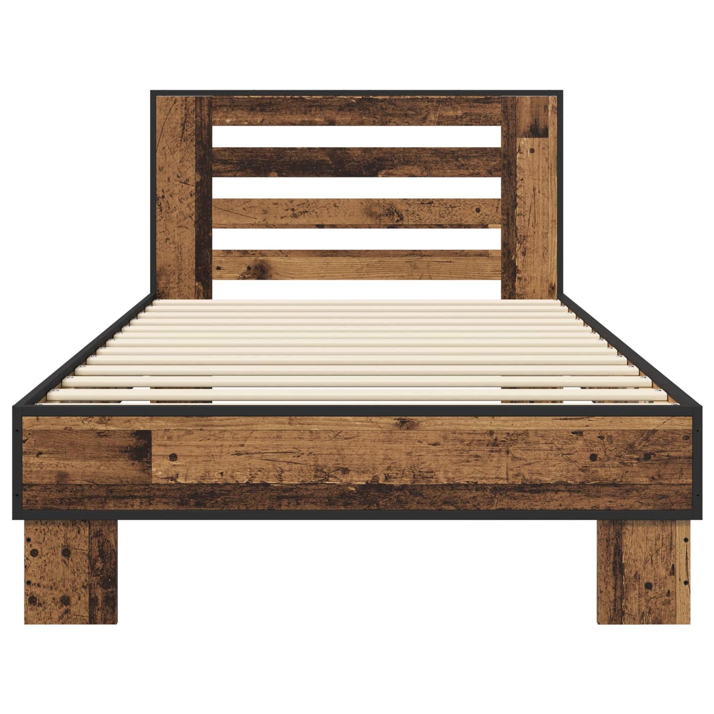 Sengestamme med hodegatt Gammelt tre 80 x 200 cm Konstruert tre