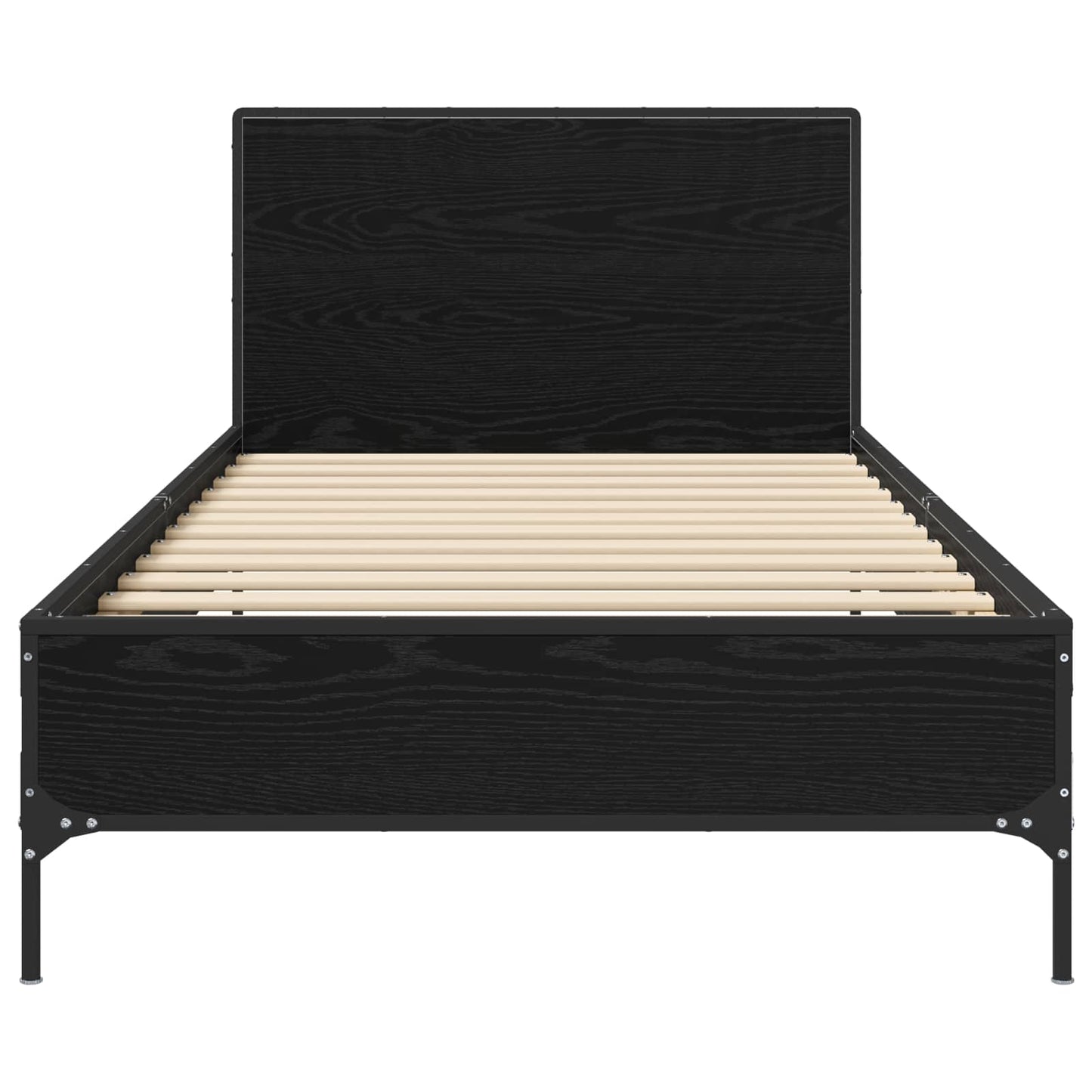 Sengestamme med hodegatt Svart eik 80 x 200 cm Konstruert tre