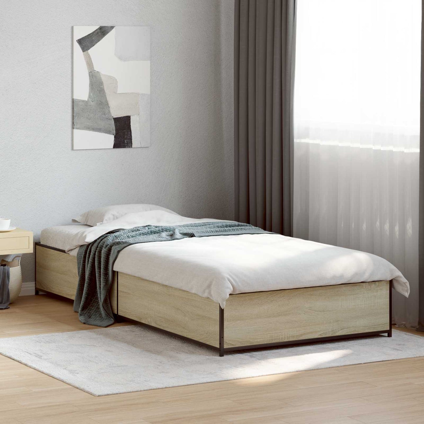 Sengestamme Sonoma eik 80 x 200 cm Konstruert tre