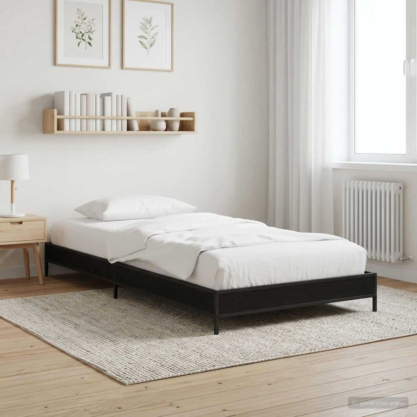 Sengestamme Svart eik 80 x 200 cm Konstruert tre